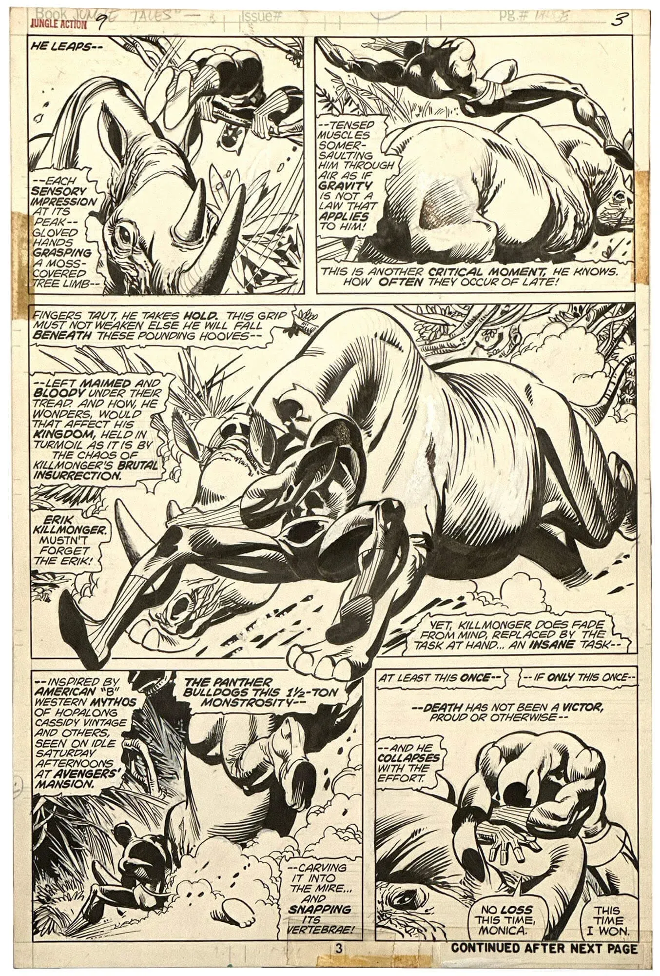 Jungle Action #9 p3 (Rhino Battle)