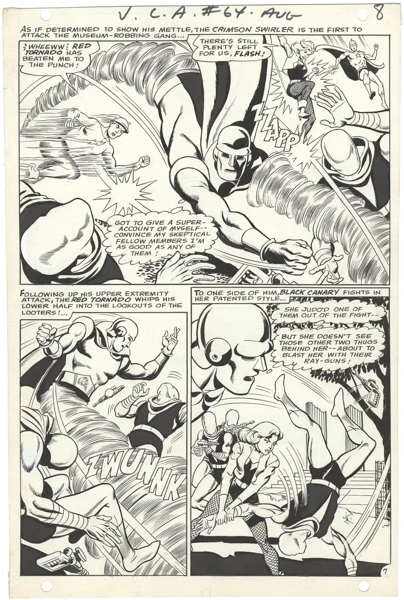 Justice League of America #64 p7 (½ Splash)