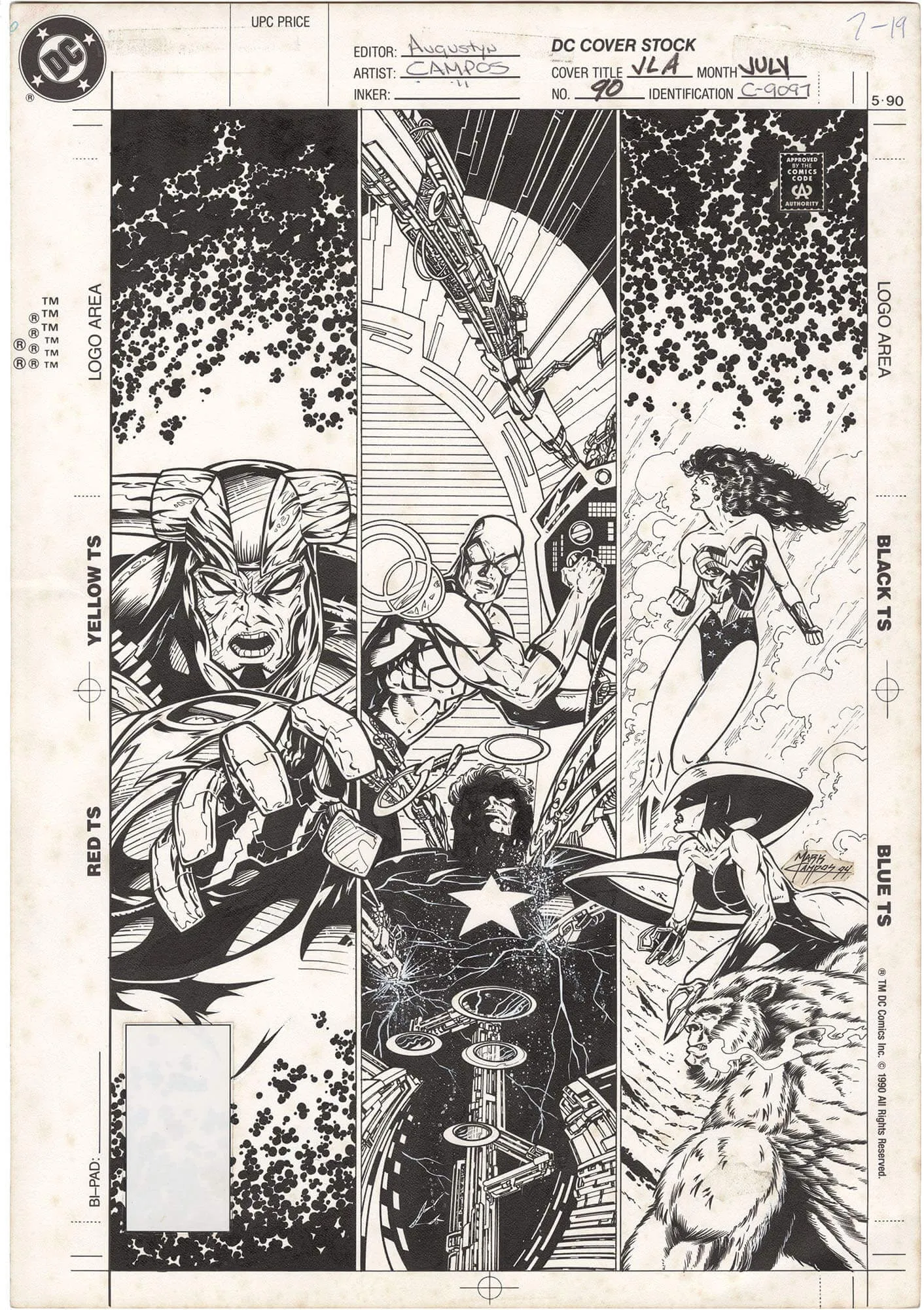 Justice League of America #90 Cover
