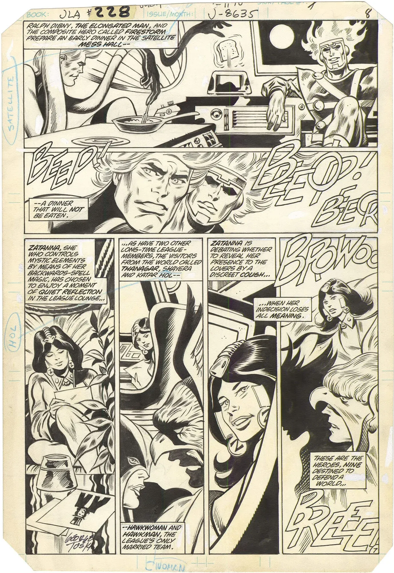 Justice League of America #228 p7 (Zatanna!)