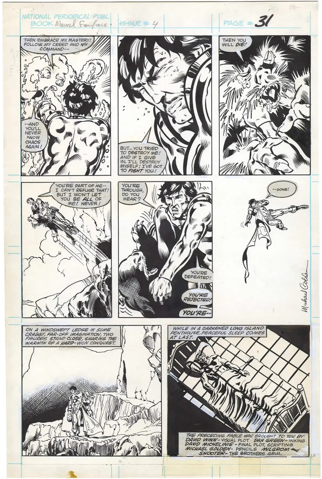 Marvel Fanfare #4 p31 (Signed)