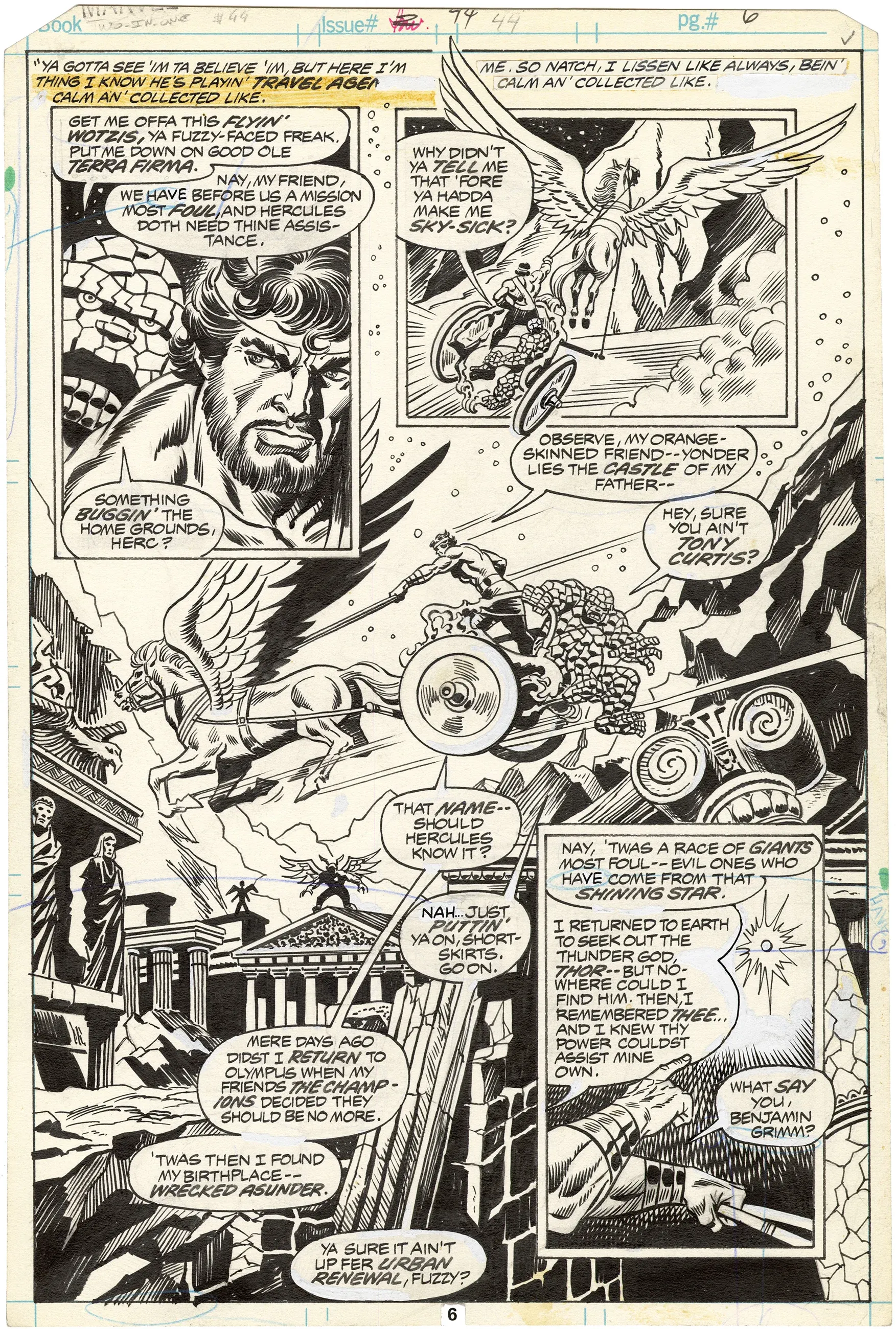 Marvel Two-in-One #44 p6 (Splash)