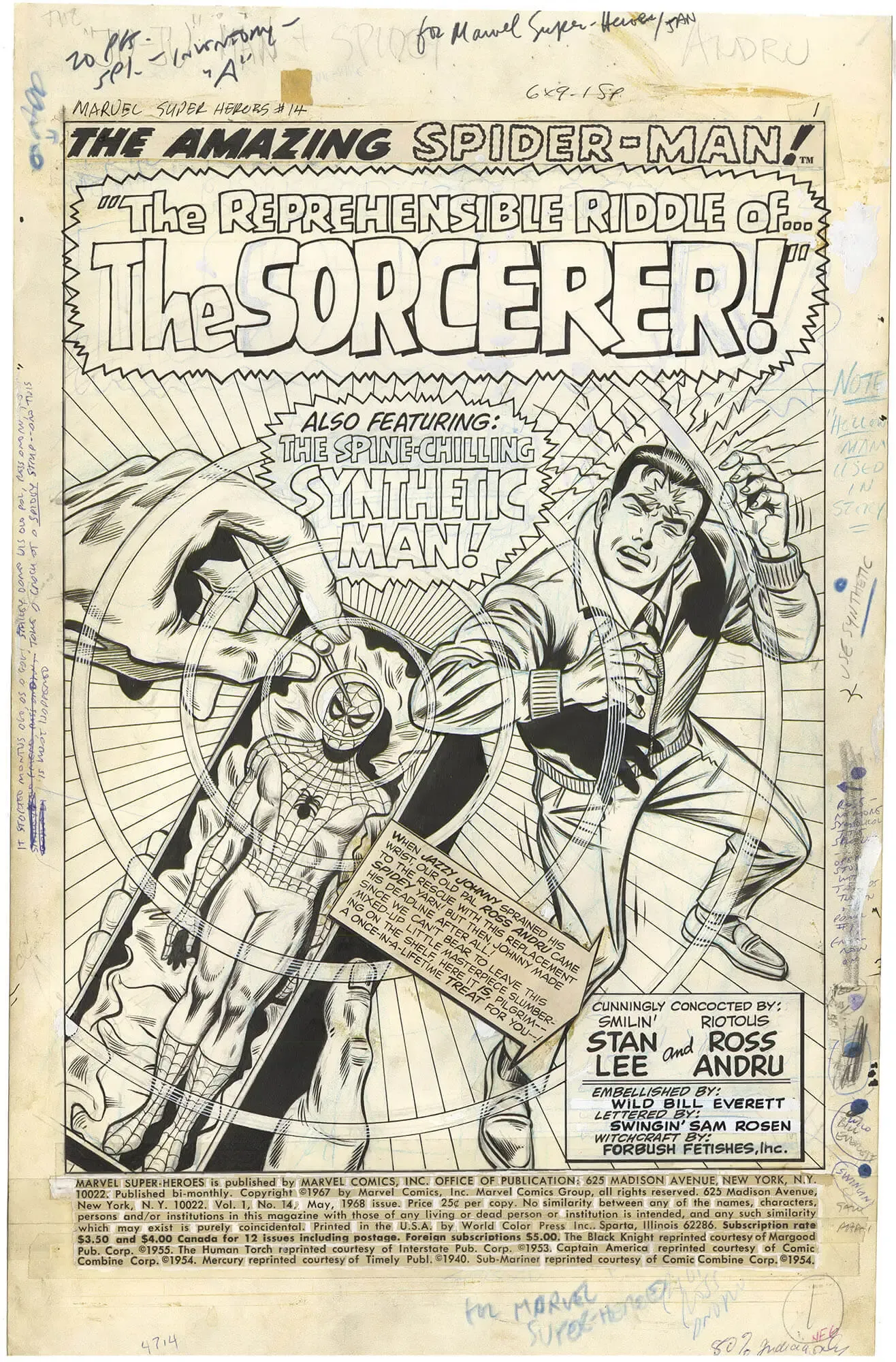 Marvel Super-Heroes #14 p1 (Splash) (Large Art)
