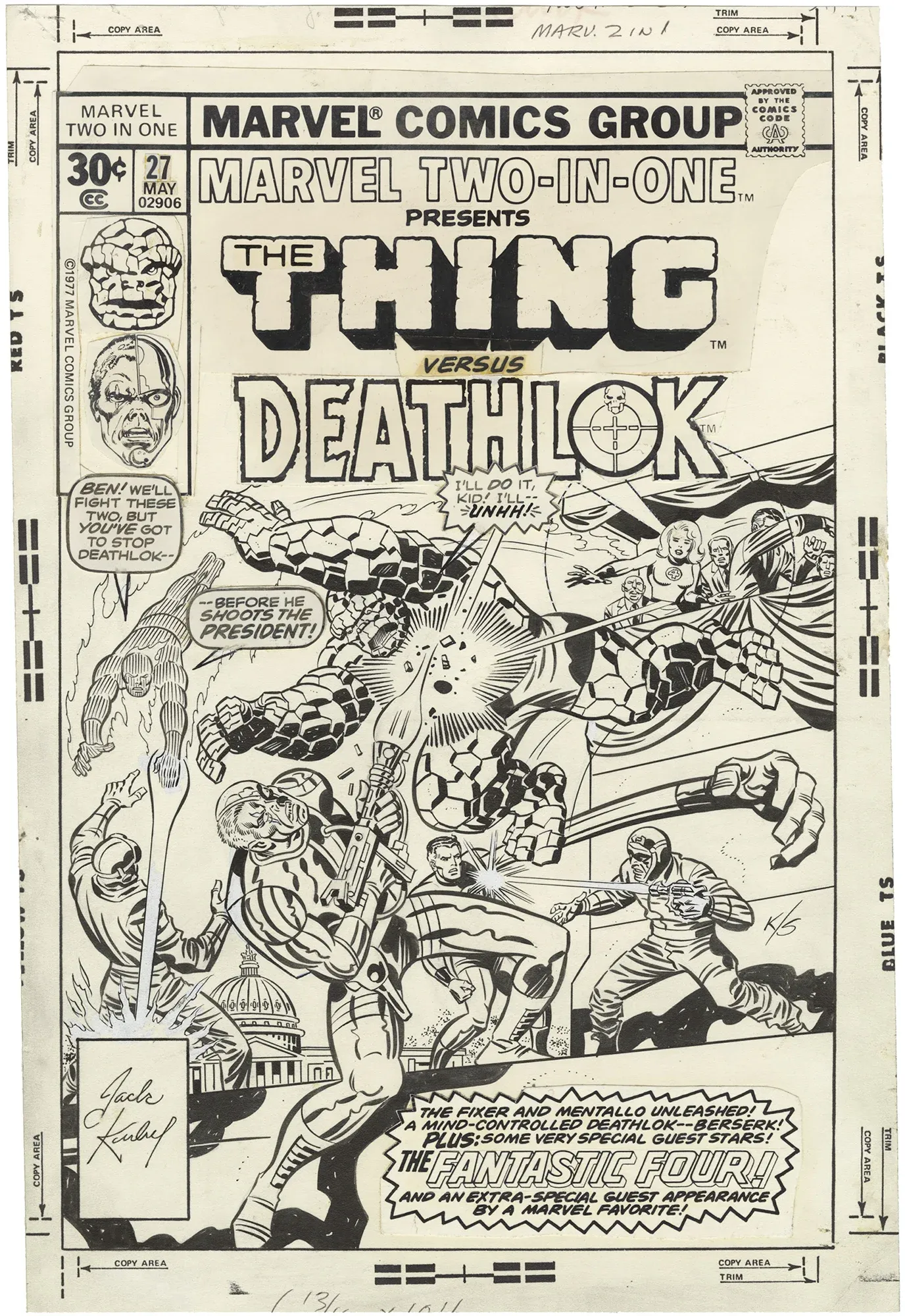 Marvel Two-in-One #27 Cover (Signed)