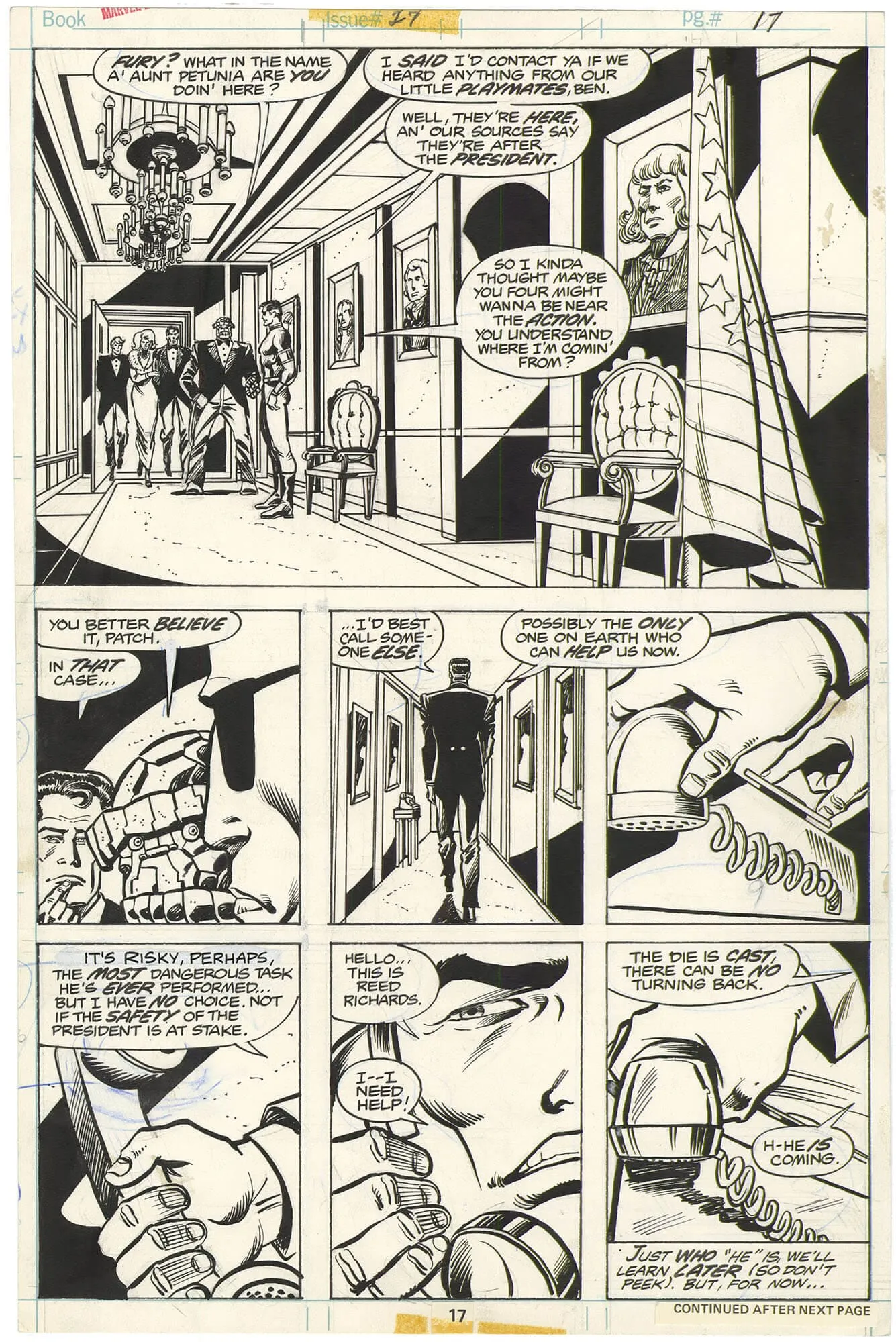 Marvel Two-in-One #27 p17 (Carter Inauguration)