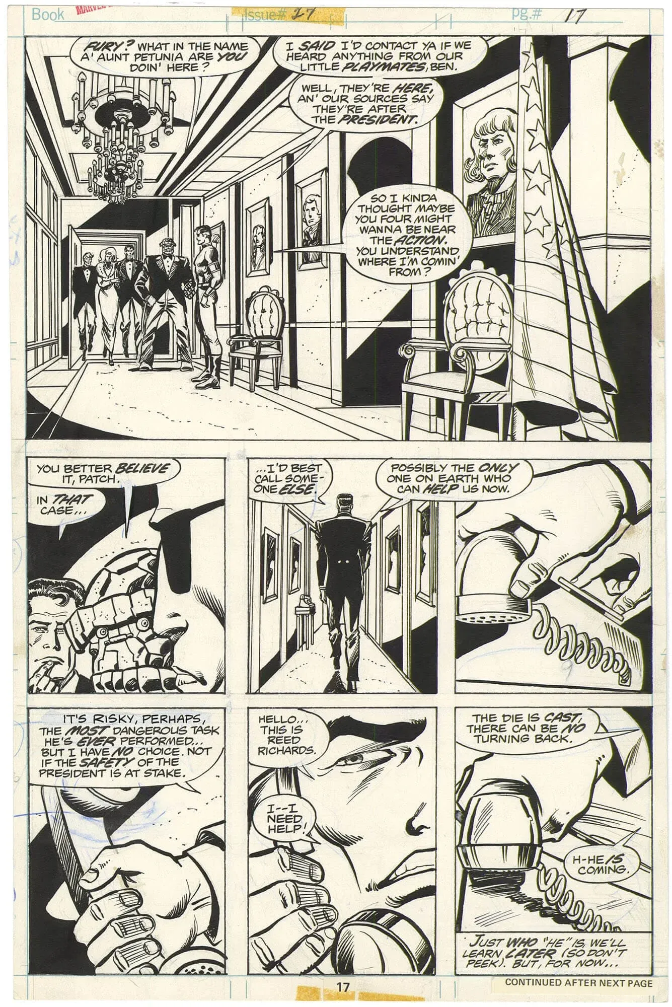 Marvel Two-in-One #27 p17 (Carter Inauguration)