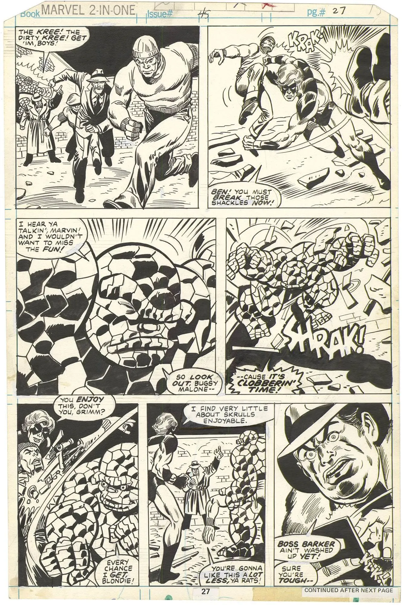 Marvel Two-in-One #45 p27 (Cloberrin’ Time!)