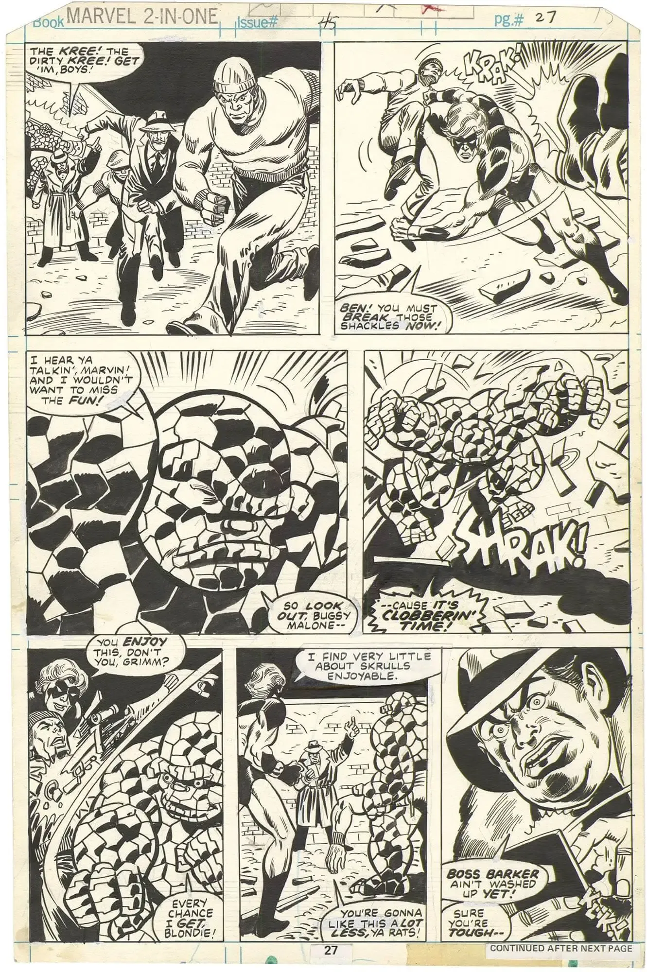 Marvel Two-in-One #45 p27 (Cloberrin’ Time!)