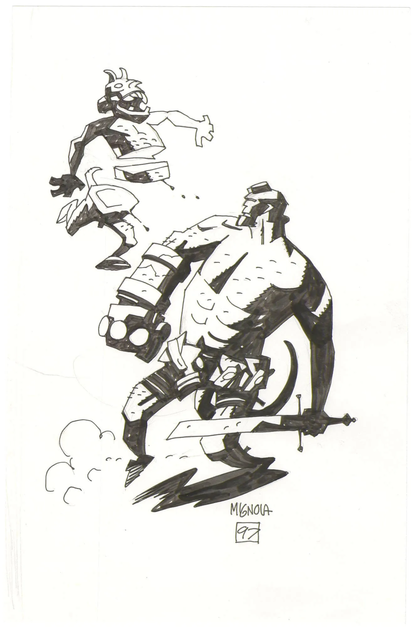 Hellboy Mignola Sketch (Signed)