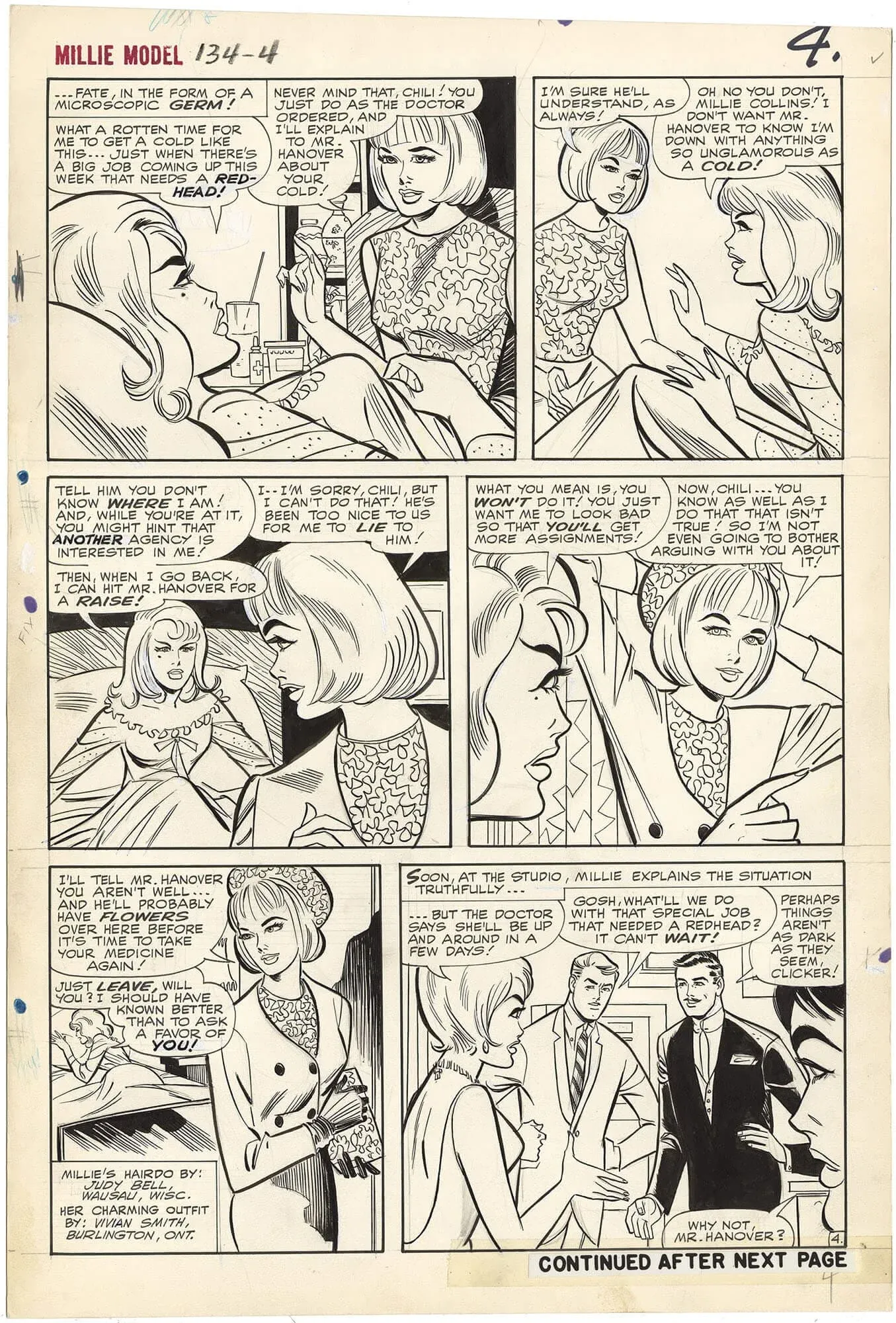 Millie the Model #134 p4 (Large Art)