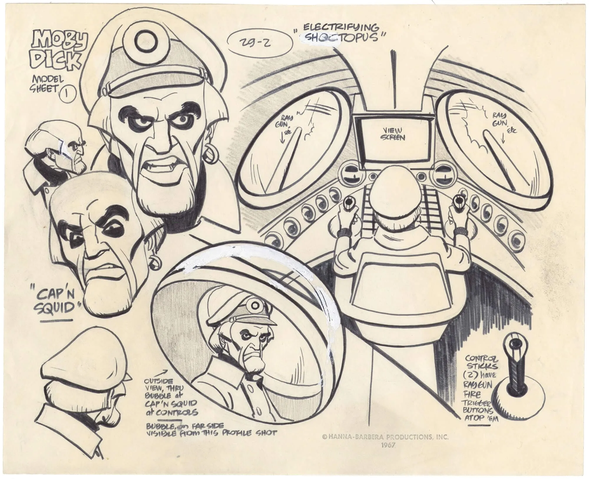 Moby Dick Cartoon Model Sheet