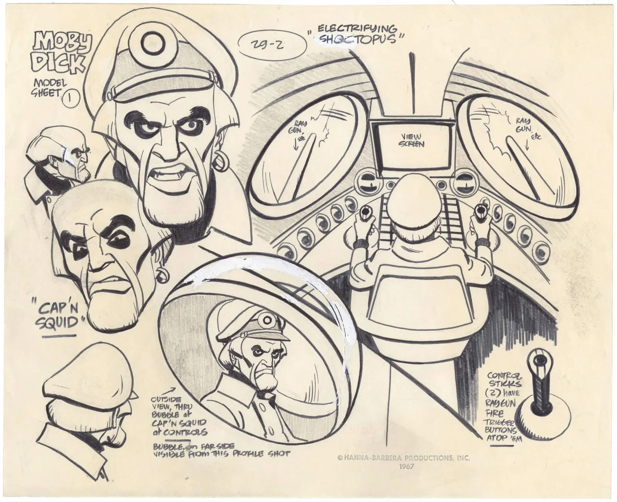 Moby Dick Cartoon Model Sheet