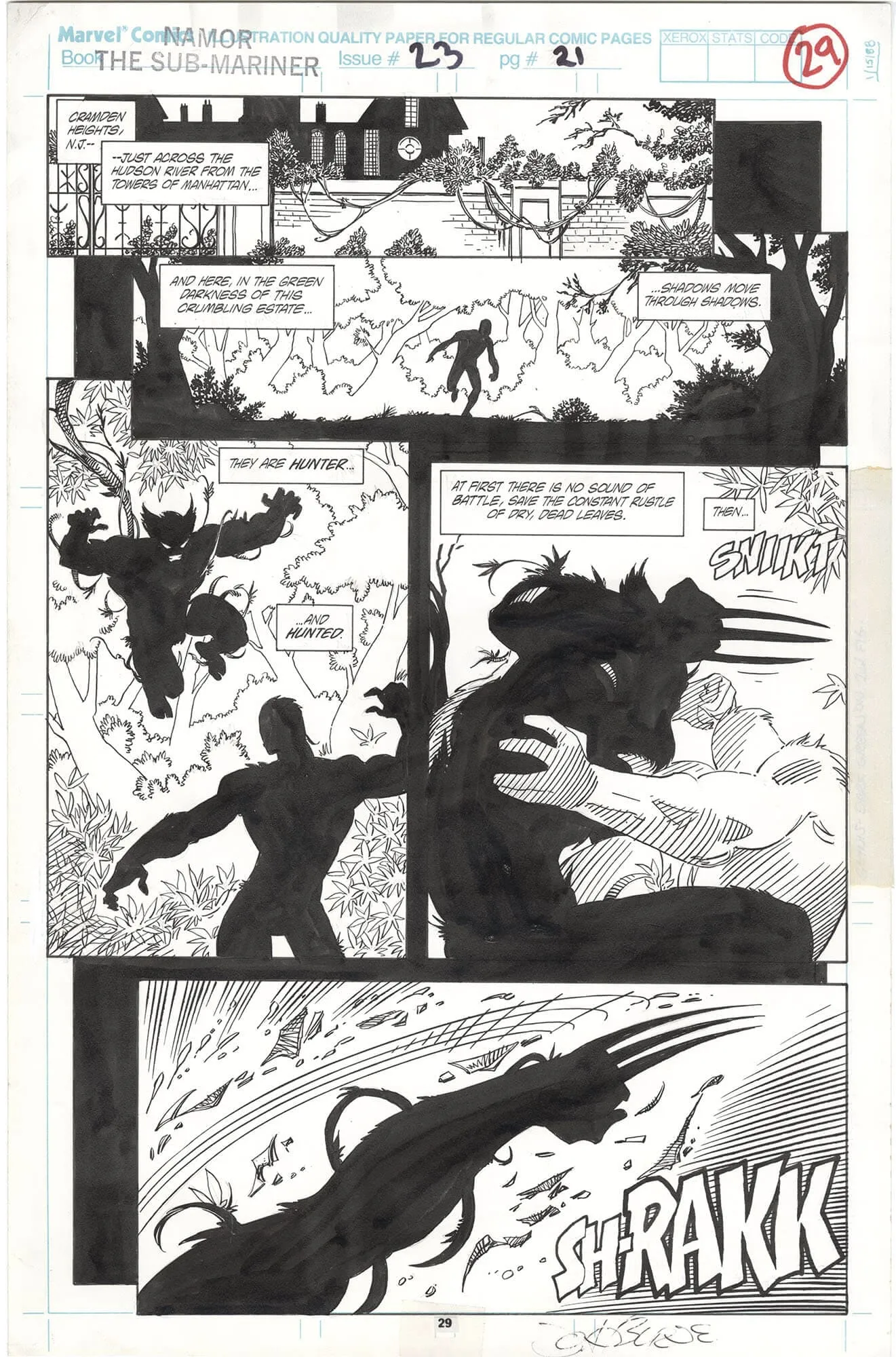 Namor the Sub-Mariner #23 p29 (Signed)