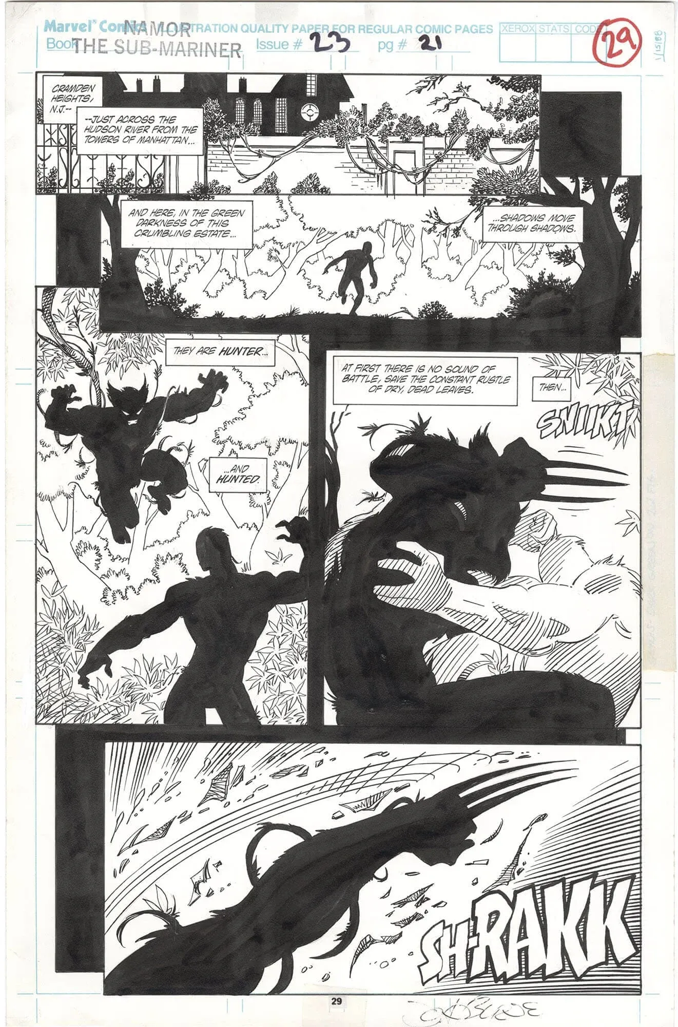 Namor the Sub-Mariner #23 p29 (Signed)