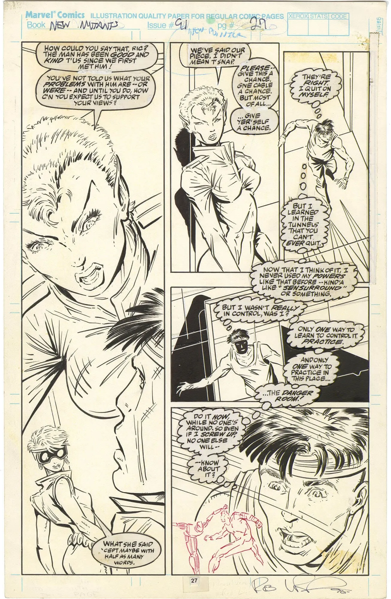 New Mutants #91 p27 (Cable)