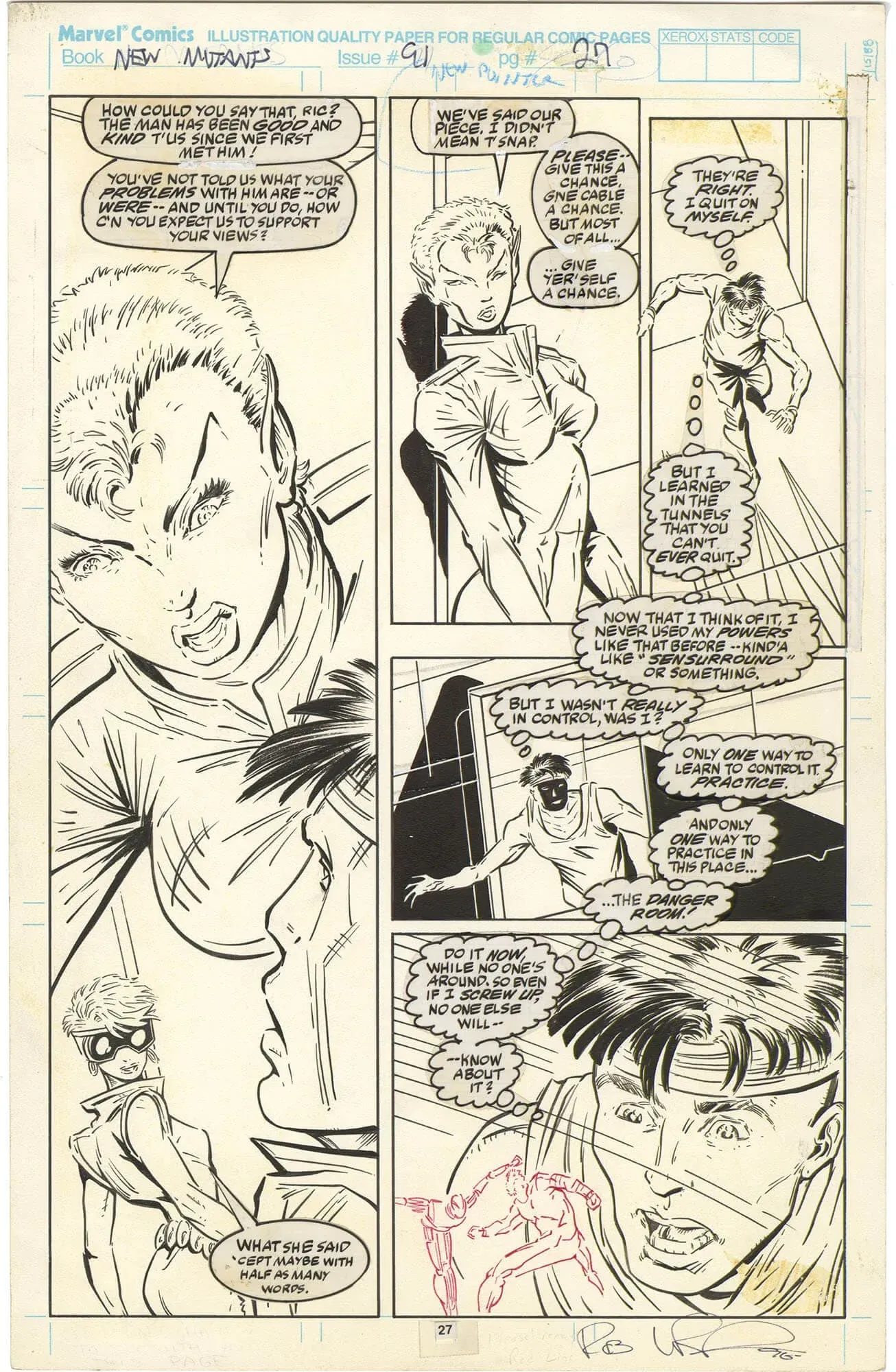 New Mutants #91 p27 (Cable)