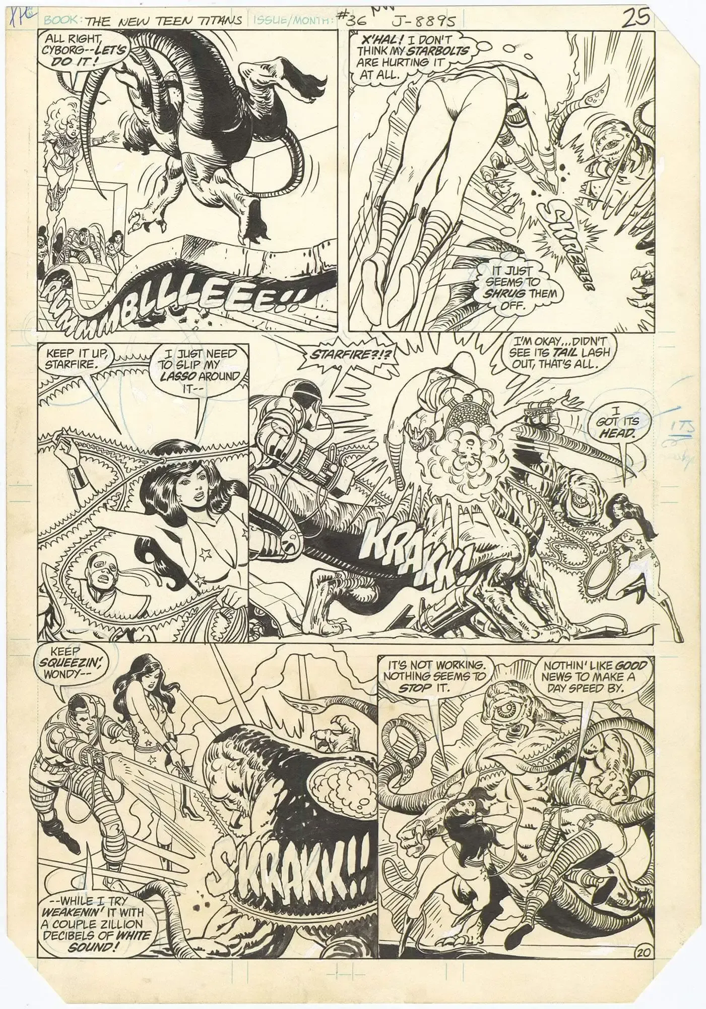 New Teen Titans #36 p20 (Signed)