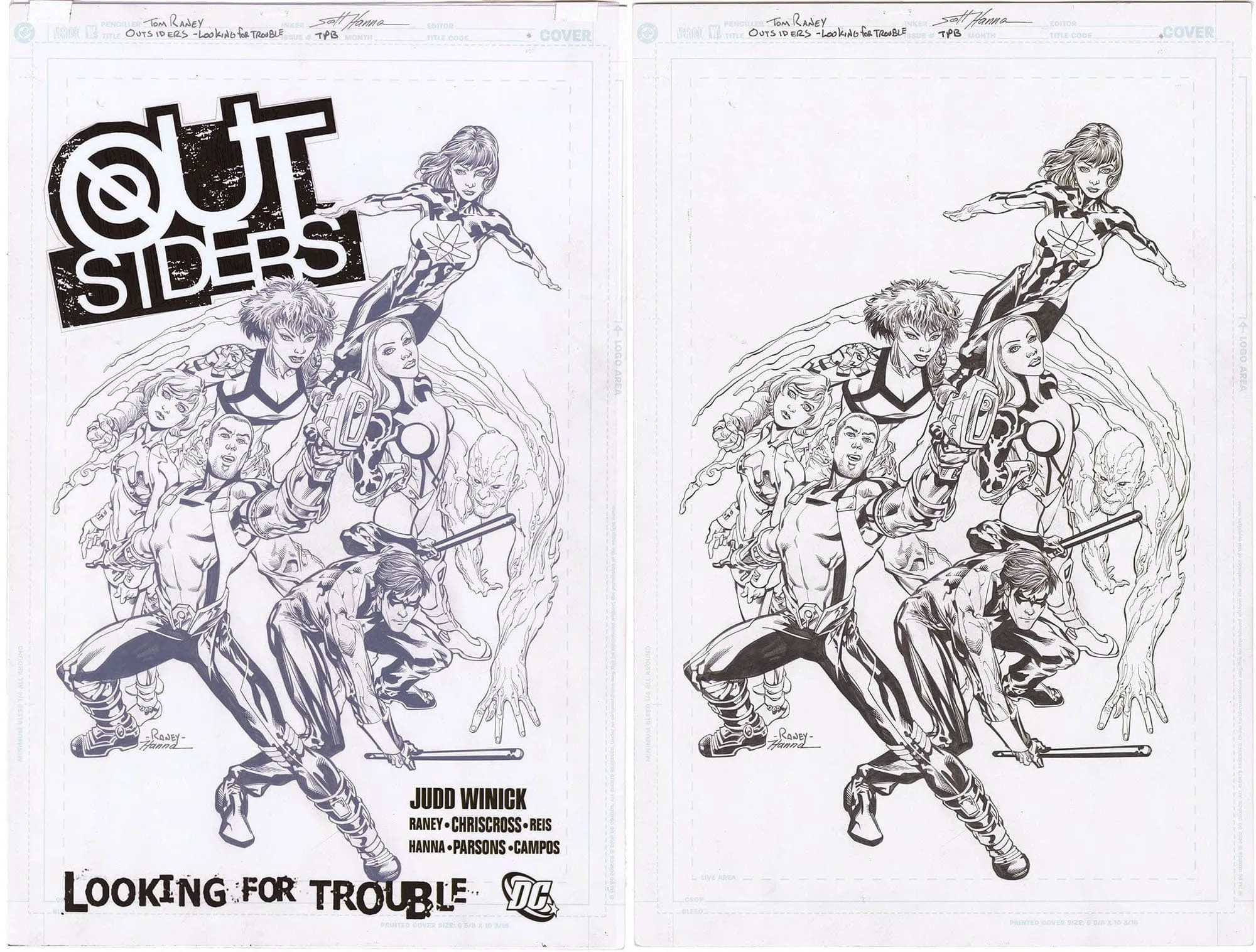 Outsiders Looking for Trouble TPB Cover