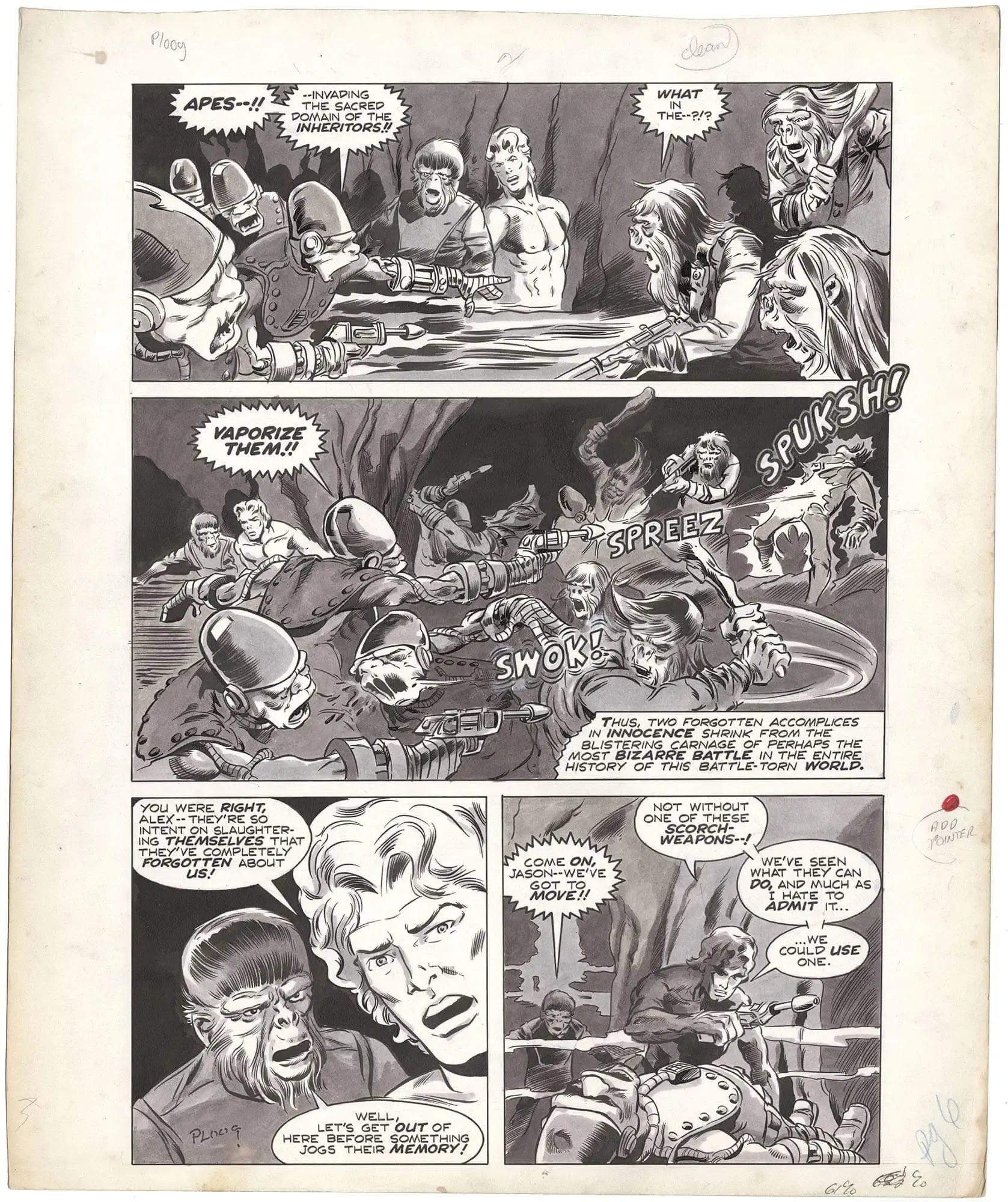 Planet of the Apes #3 p6 (Large Art)