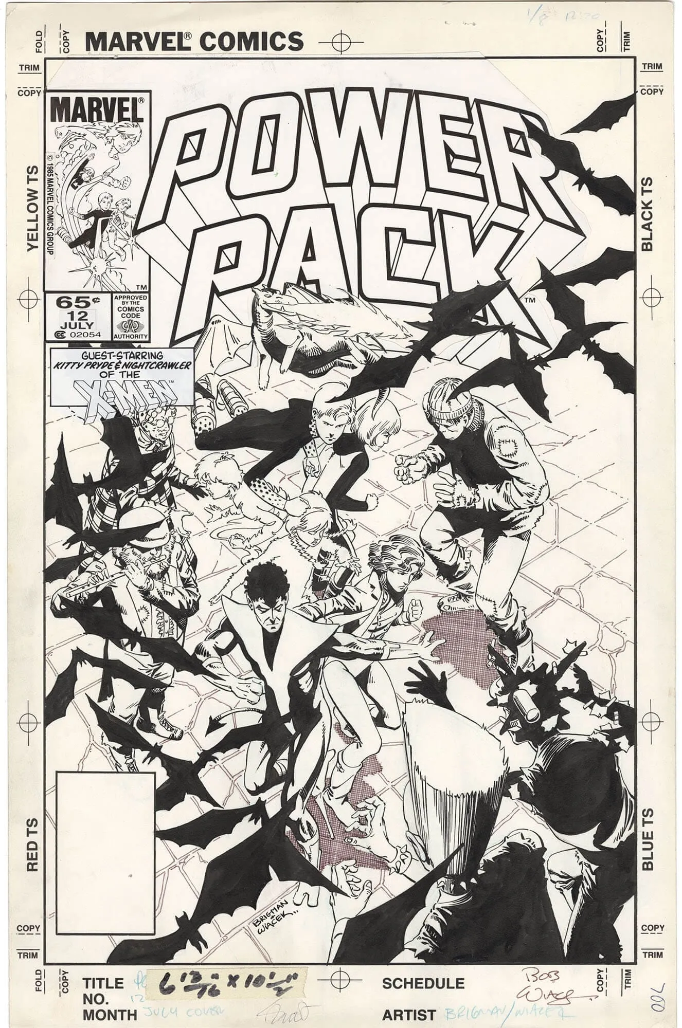 Power Pack #12 Cover (X-Men)