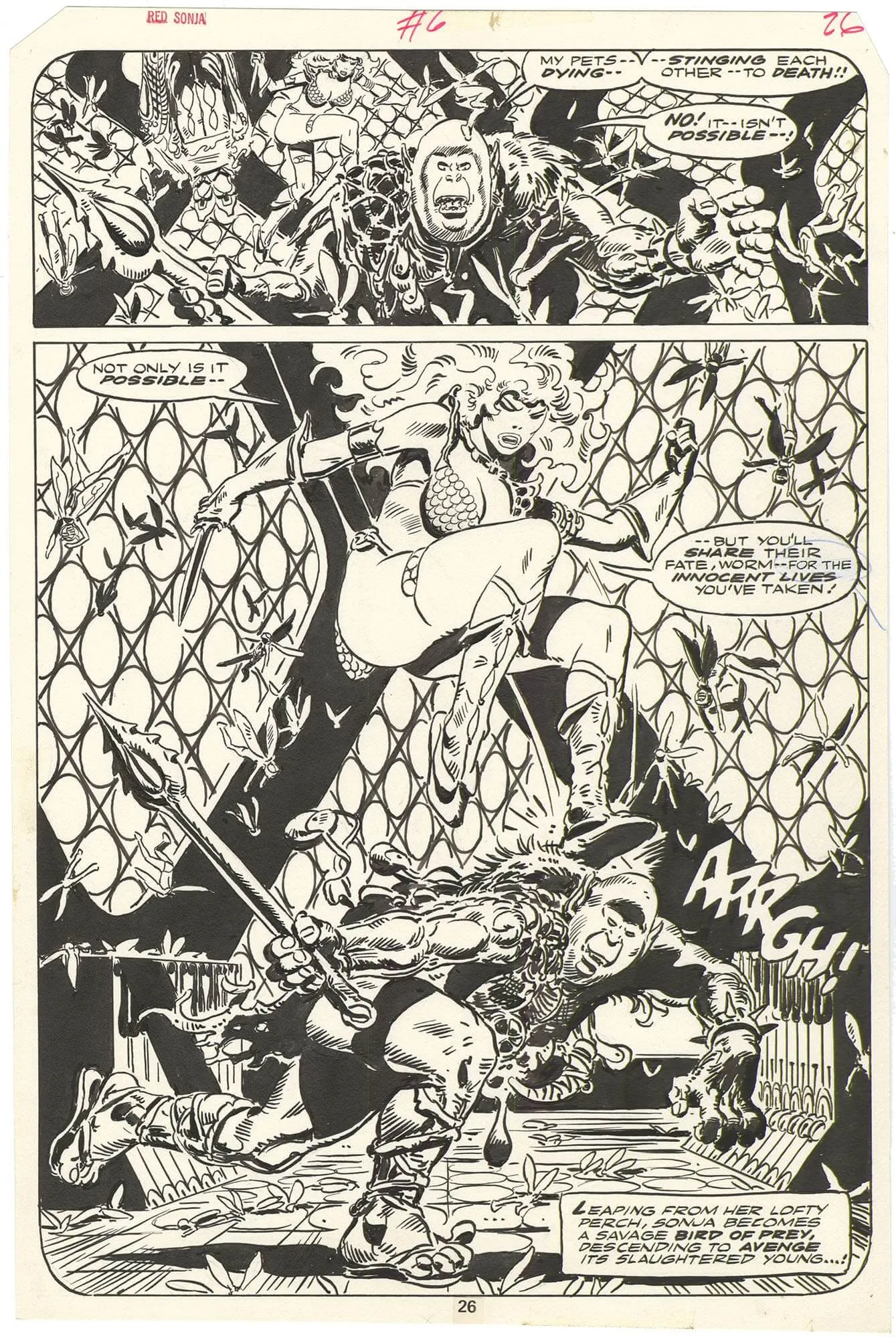 Red Sonja #6 p26 (Splash)