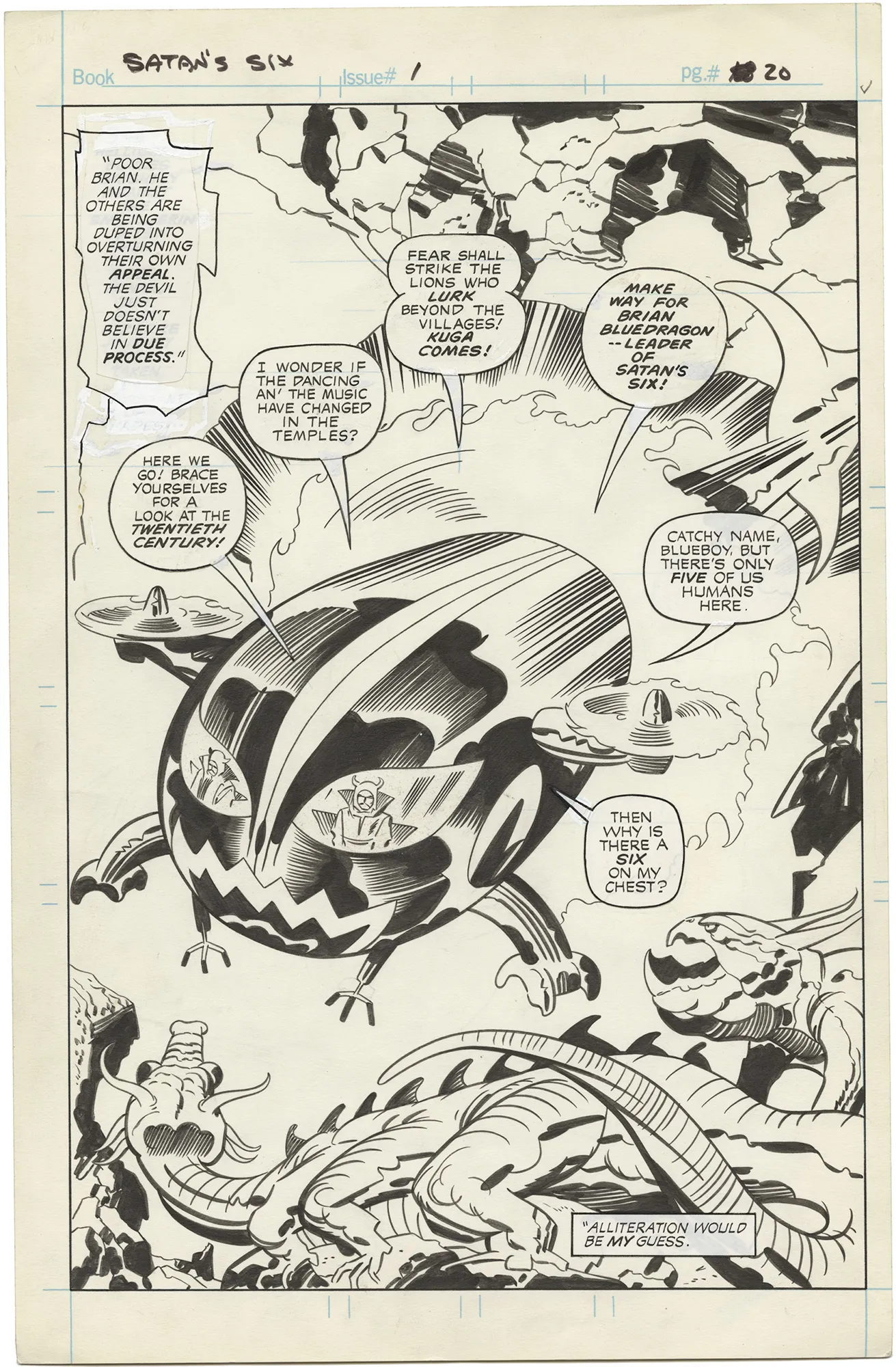 Satan’s Six #1 p20 (Splash)