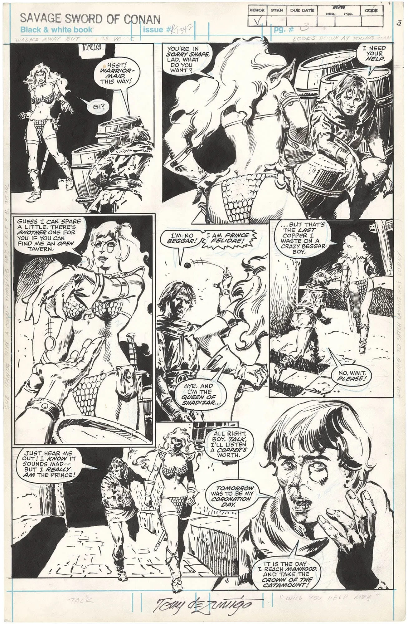 Savage Sword of Conan (Red Sonja)(Signed)