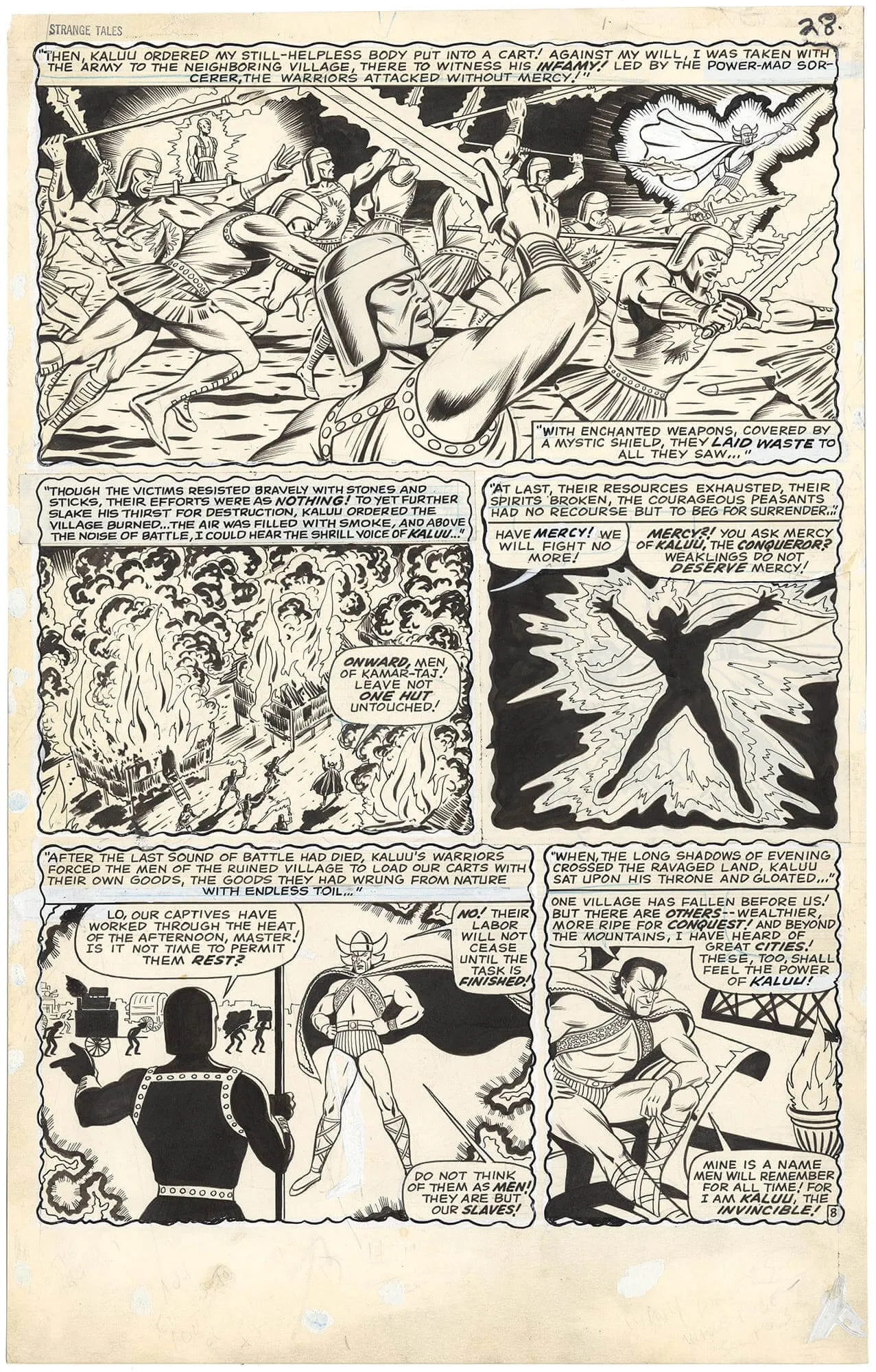 Strange Tales #148 p8 (Large Art)(Ancient One Origin)