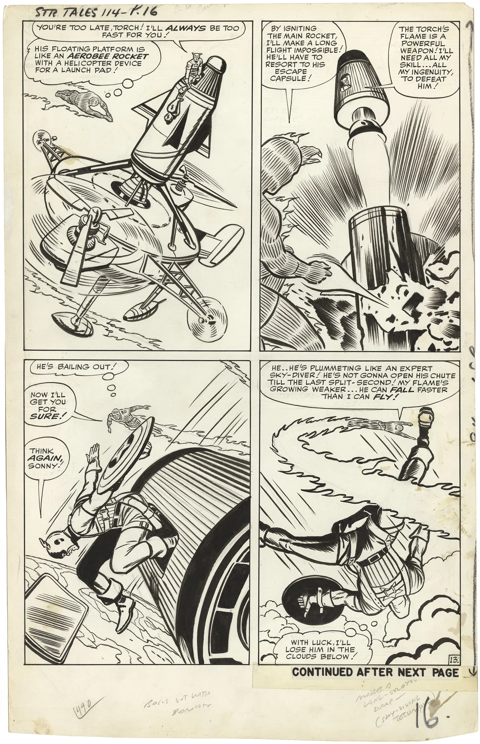 Strange Tales #114 p13 (Large Art - First Cap)