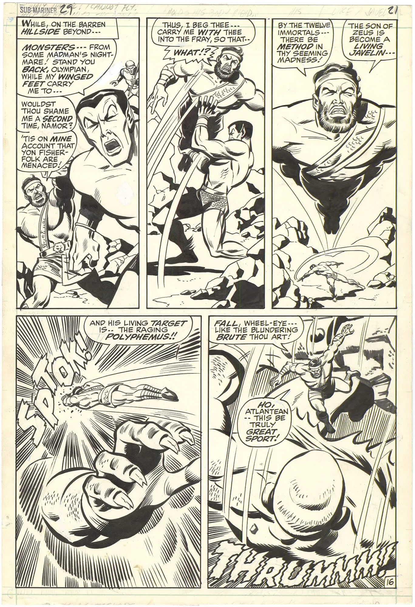 Sub-Mariner #29 p16 (First Fastball Special?)