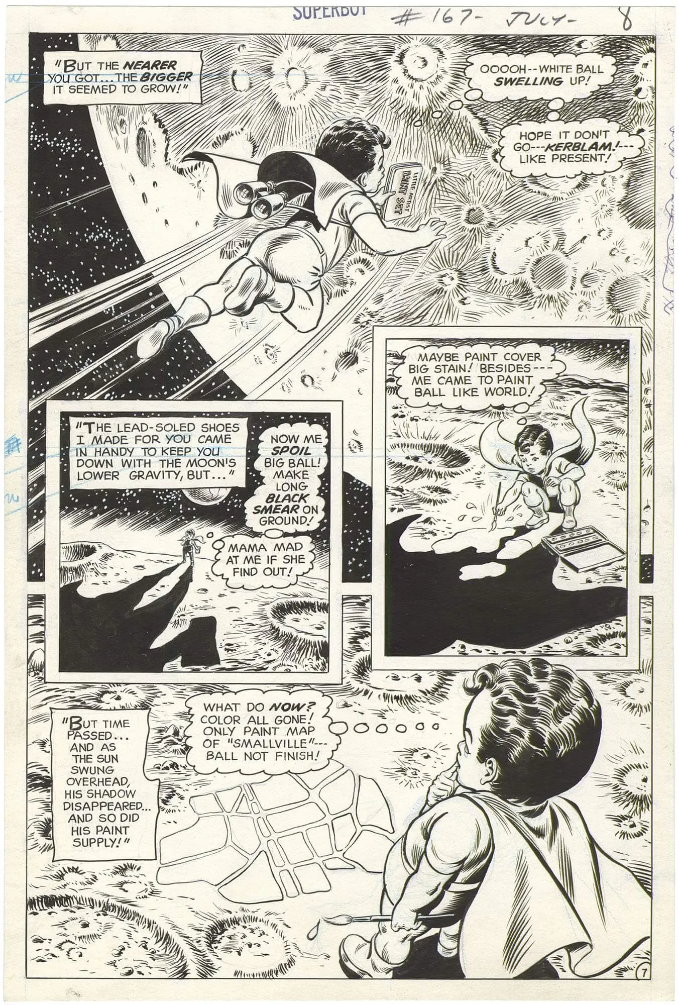 Superboy #167 p7 (Super Baby)