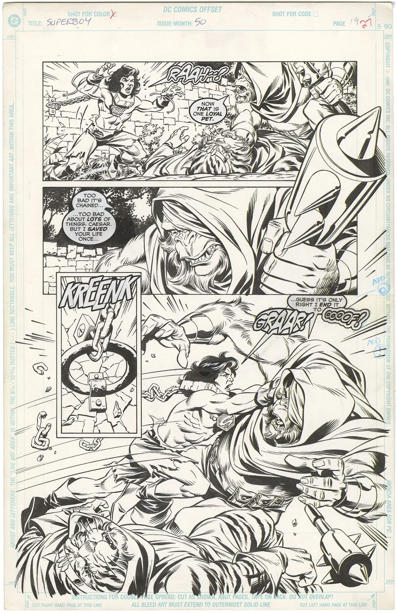 Superboy #50 p19 (½ Splash)