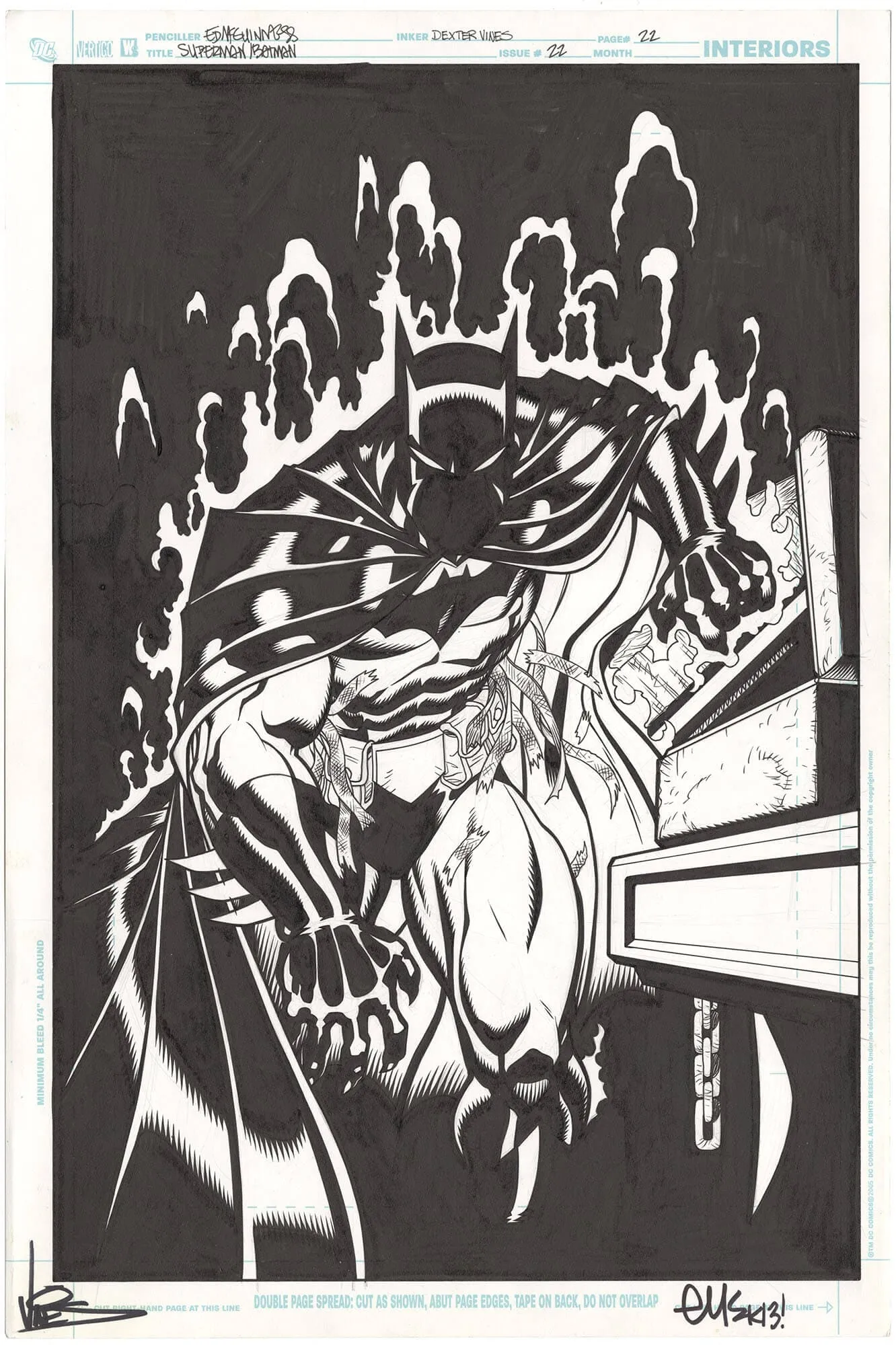 Superman/Batman #22 p22 (Splash) (Signed)