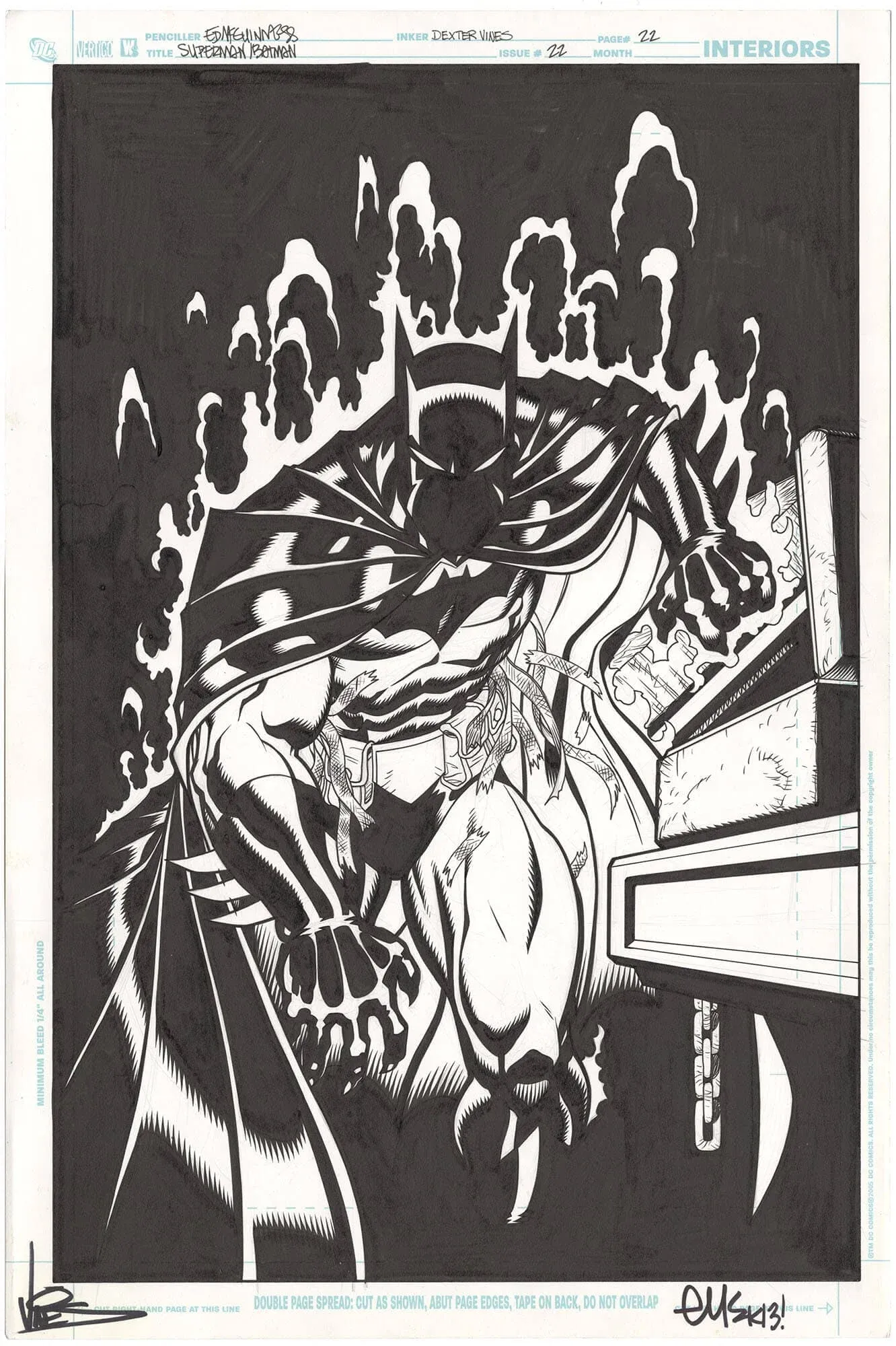 Superman/Batman #22 p22 (Splash) (Signed)