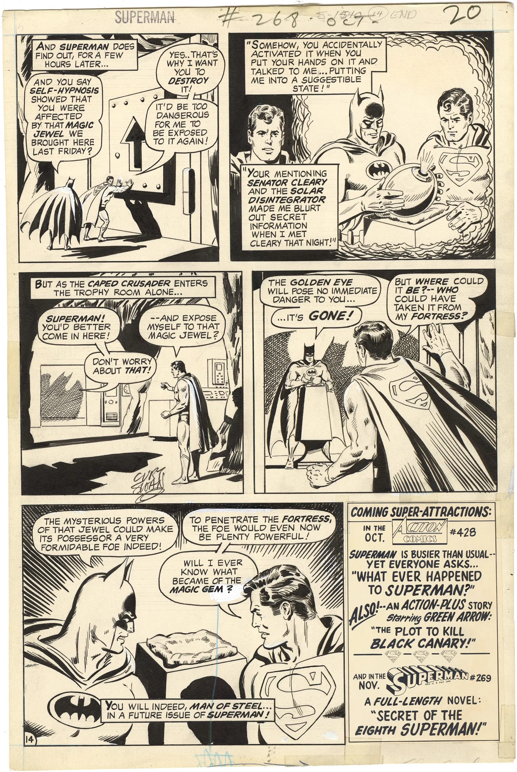 Superman #268 p14 (Signed)