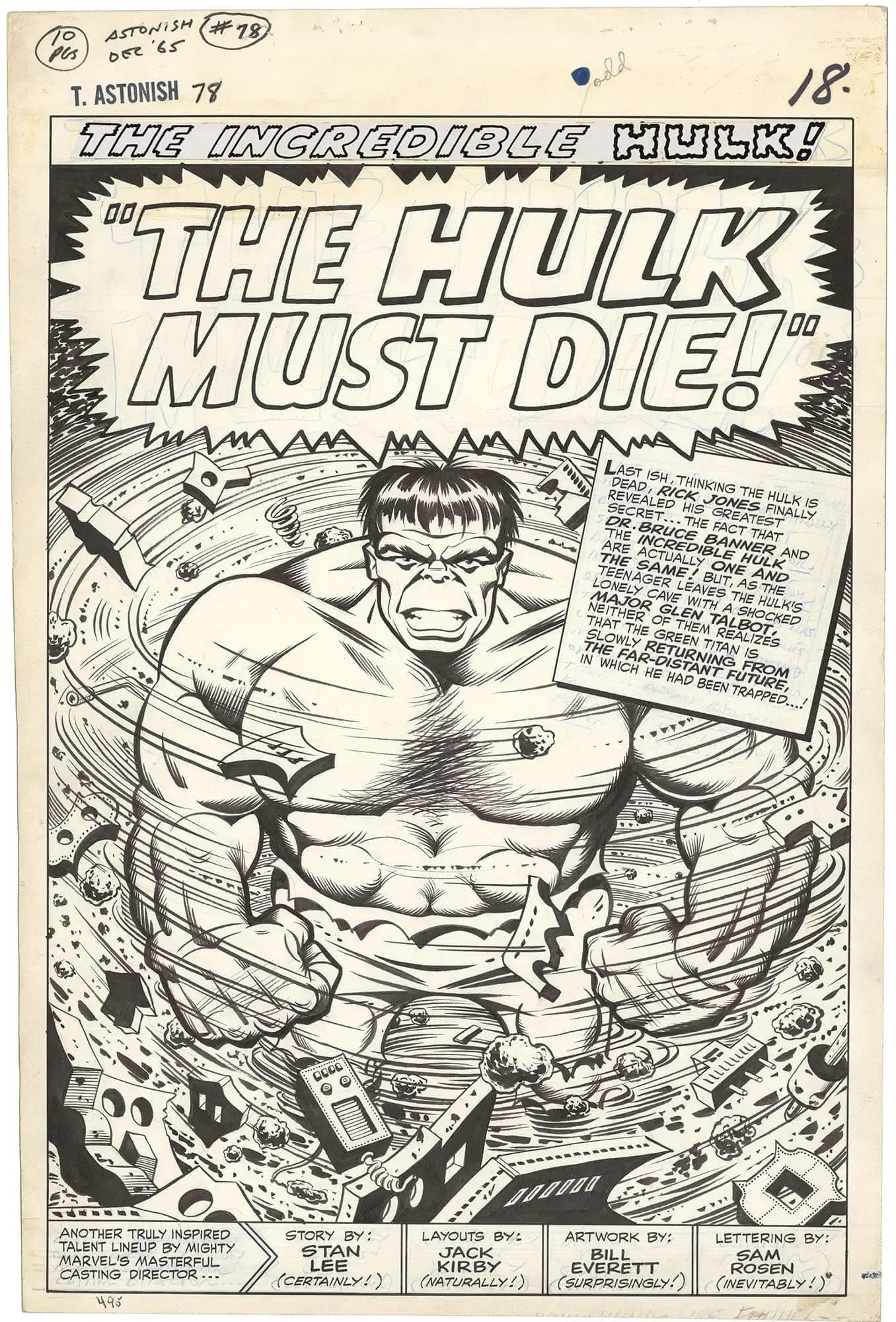 Tales to Astonish #78 p1 (Large Art - Splash)