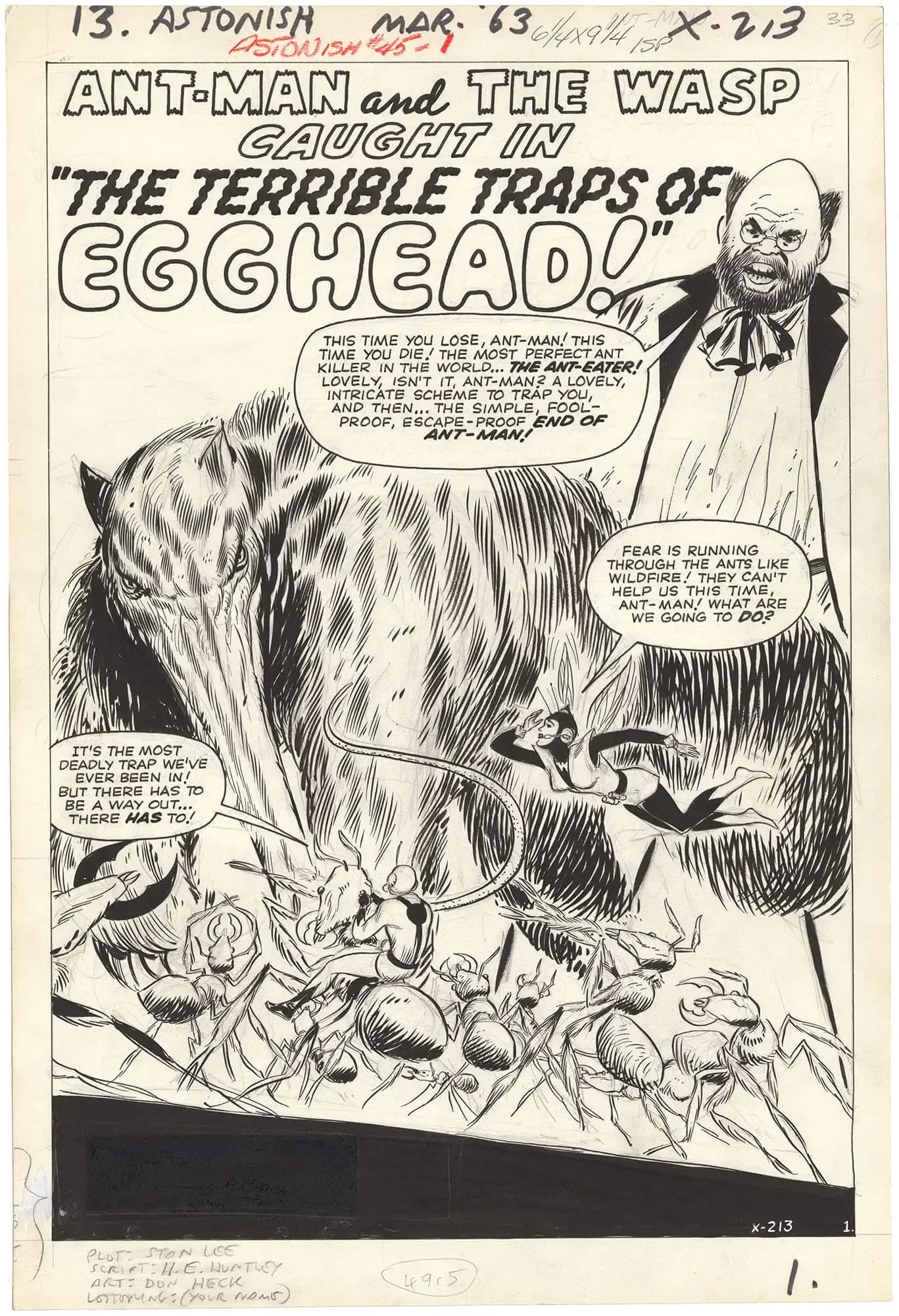 Tales to Astonish #45 p1 (Splash) (Second Wasp)