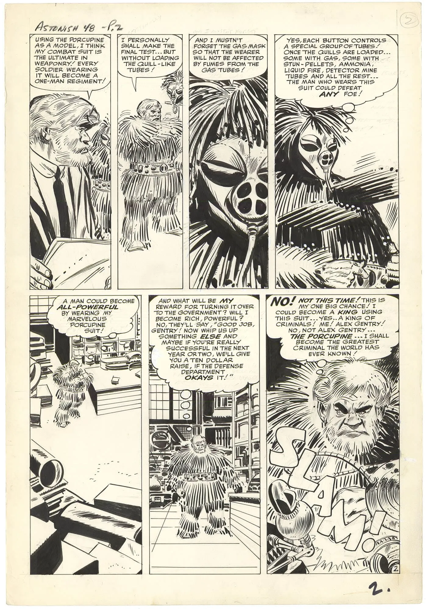 Tales to Astonish #48 p2 (Birth Page-Porcupine)