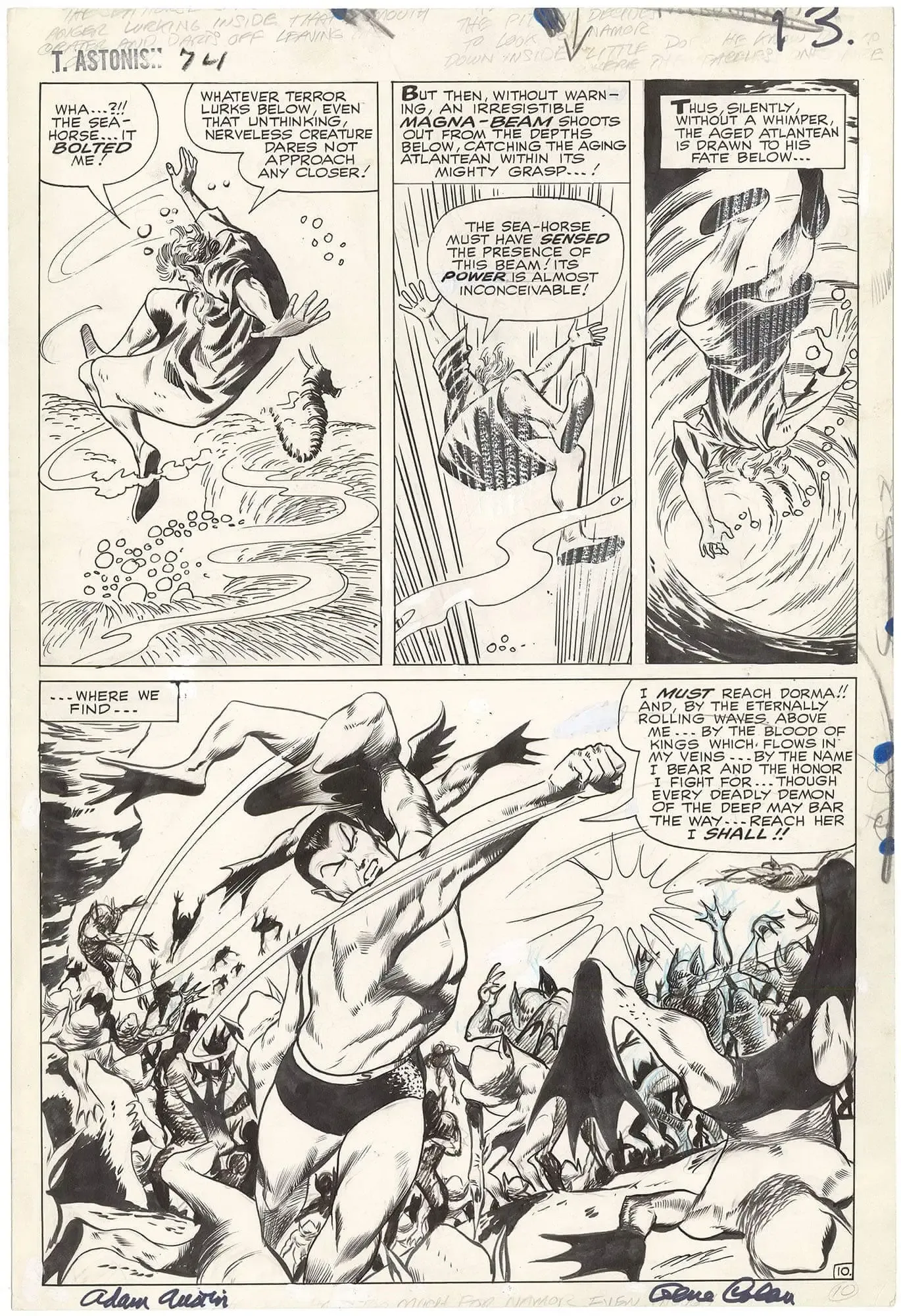 Tales to Astonish #74 p10 (½ Splash) (Large Art)