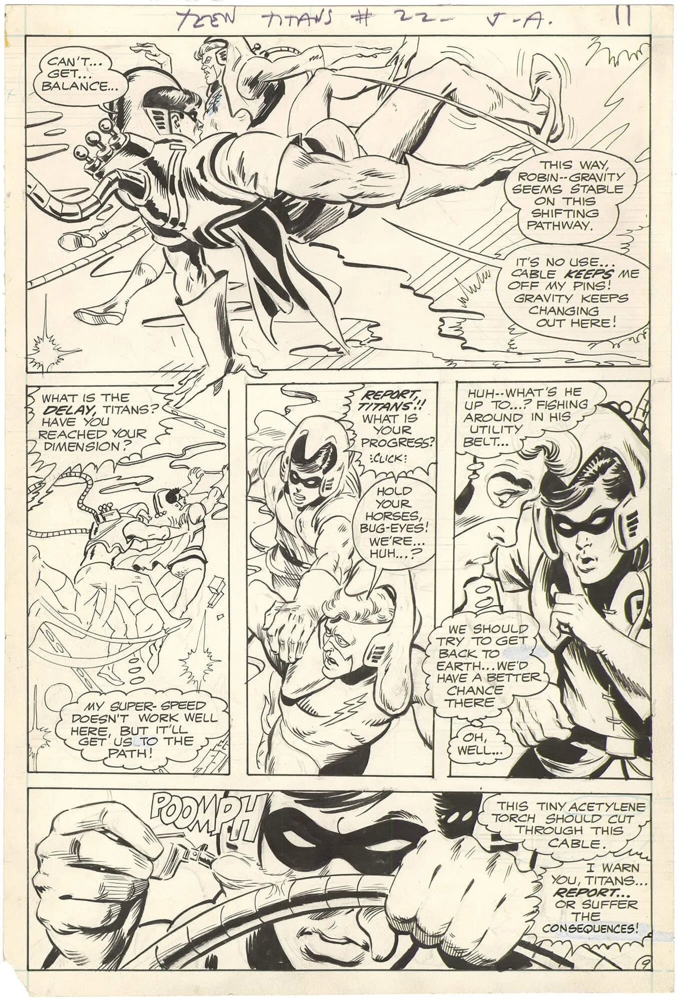 Teen Titans #22 p9 (Rare - Adams)