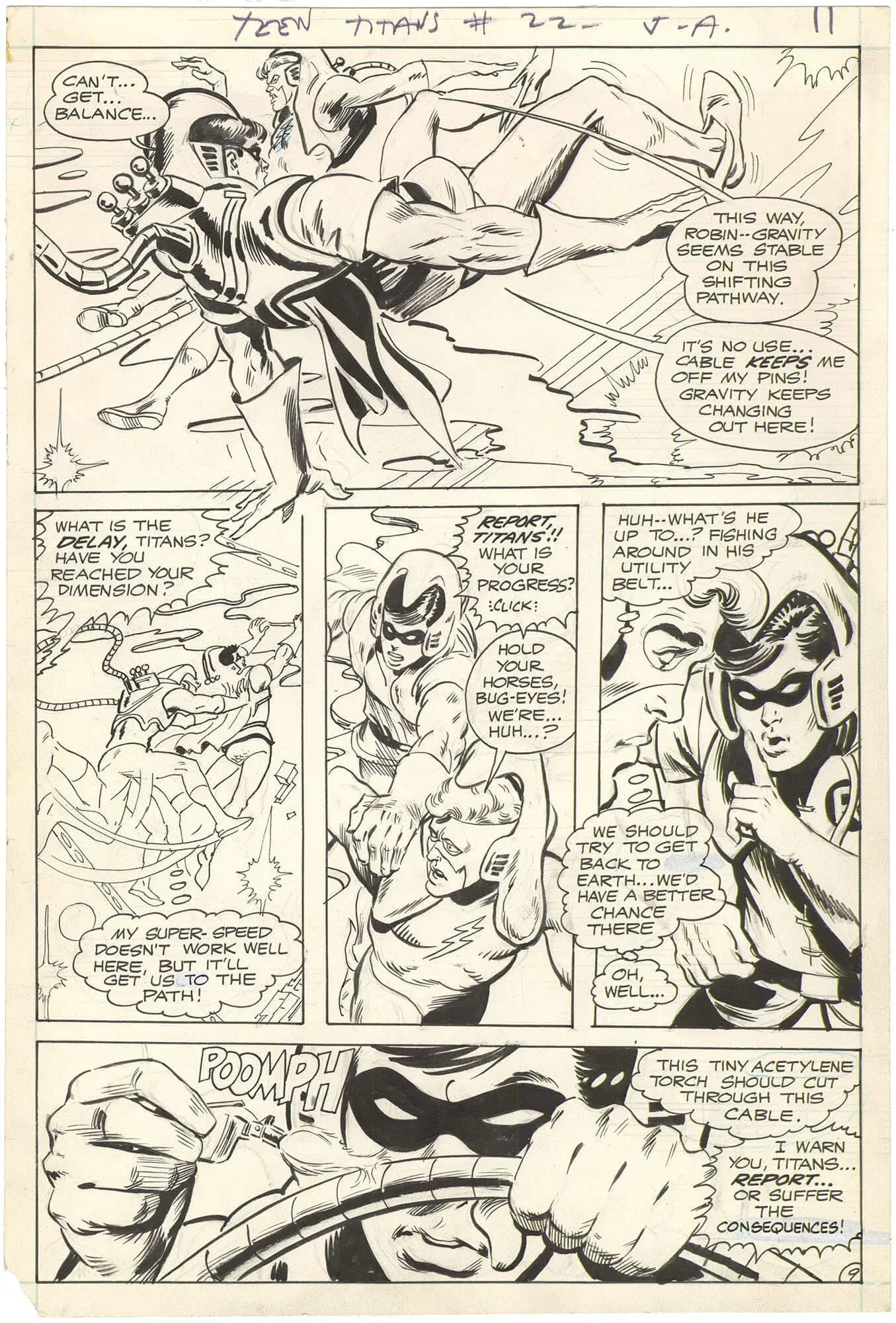 Teen Titans #22 p9 (Rare - Adams)