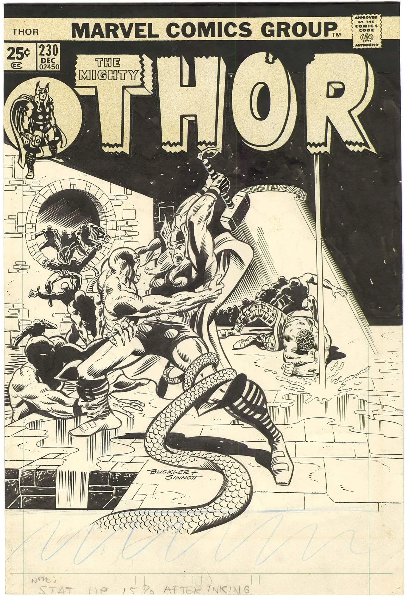 Thor #230 Cover (Signed)