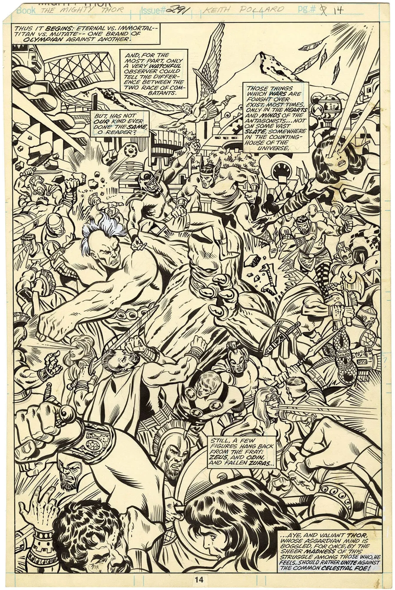 Thor #291 p14 (Splash)(Battle of the Gods)