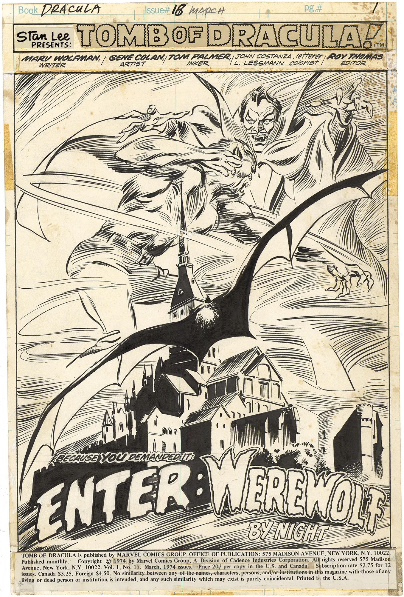 Tomb of Dracula #18 p1