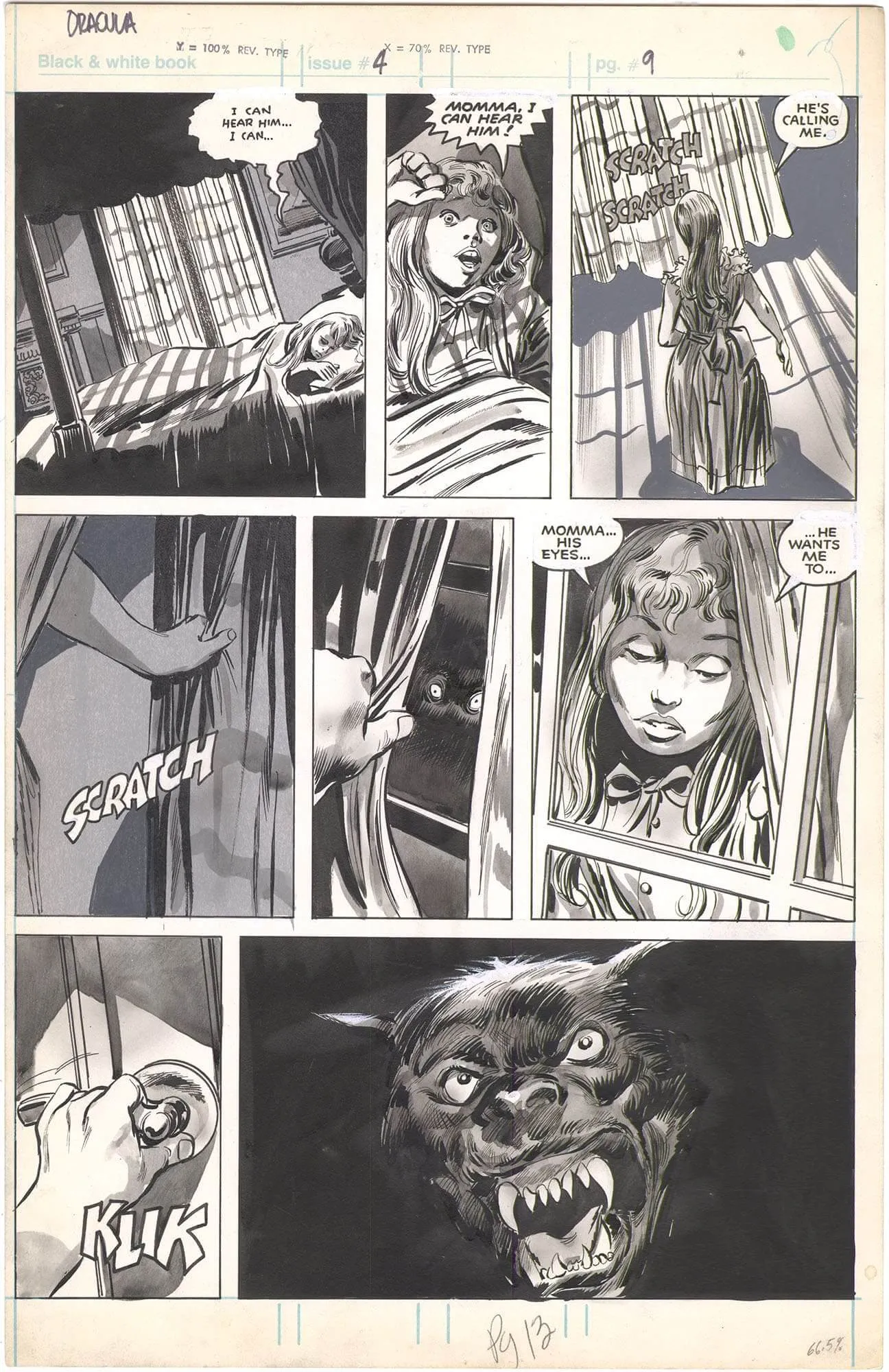 Tomb of Dracula (Magazine) #4 p13 (Signed)