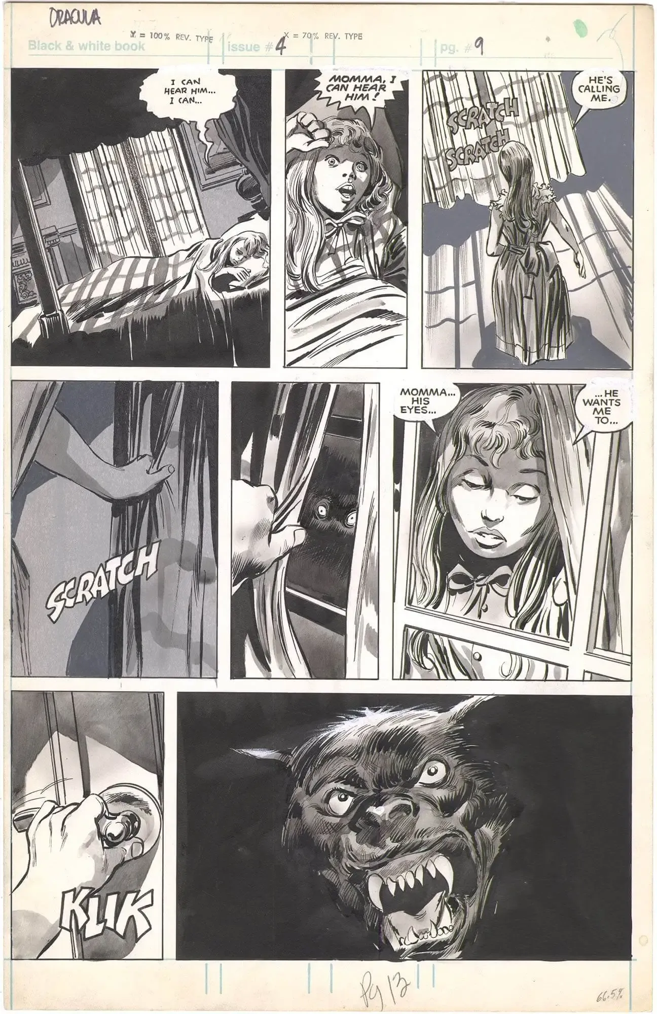 Tomb of Dracula (Magazine) #4 p13 (Signed)