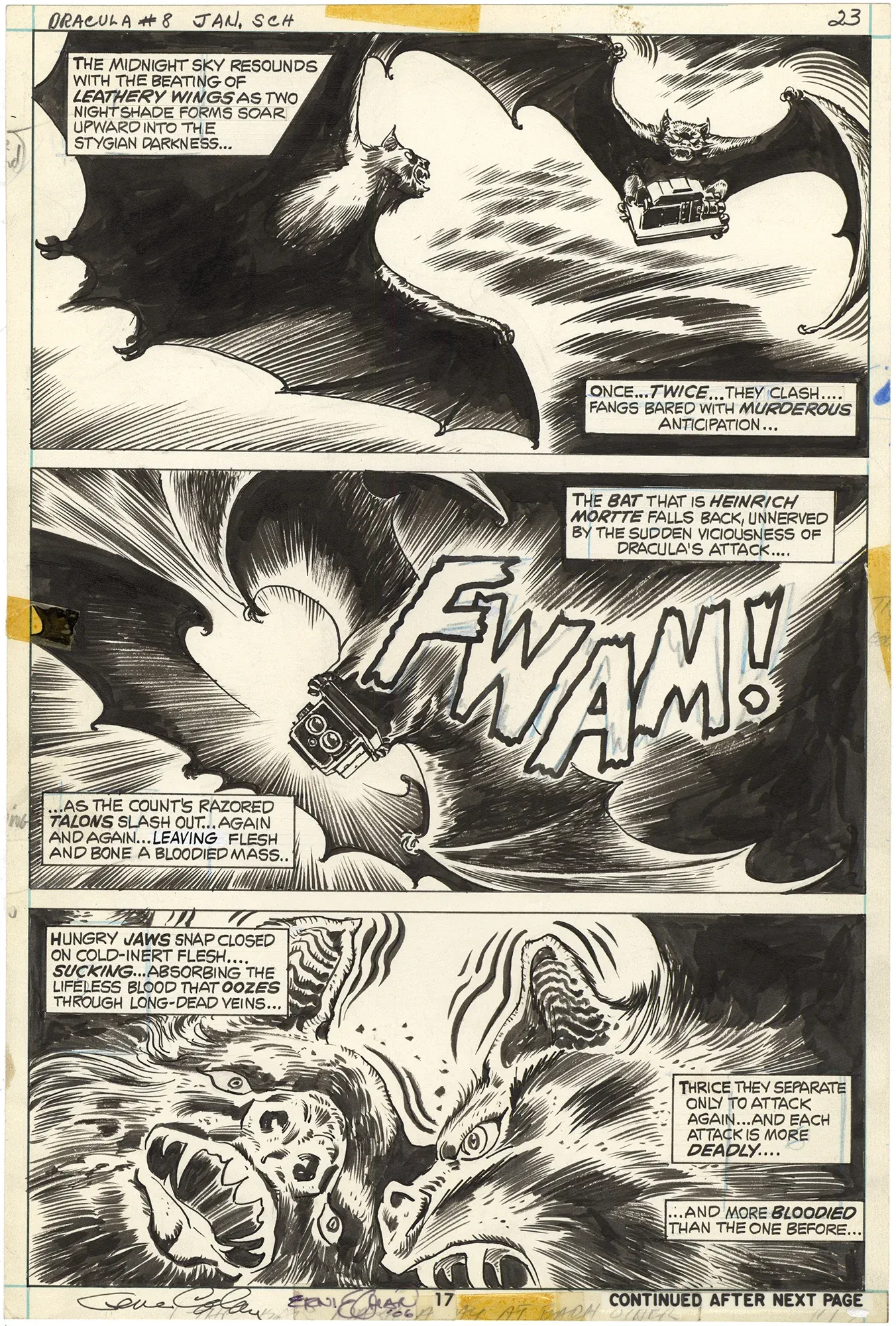 Tomb of Dracula #8 p17 (Signed)