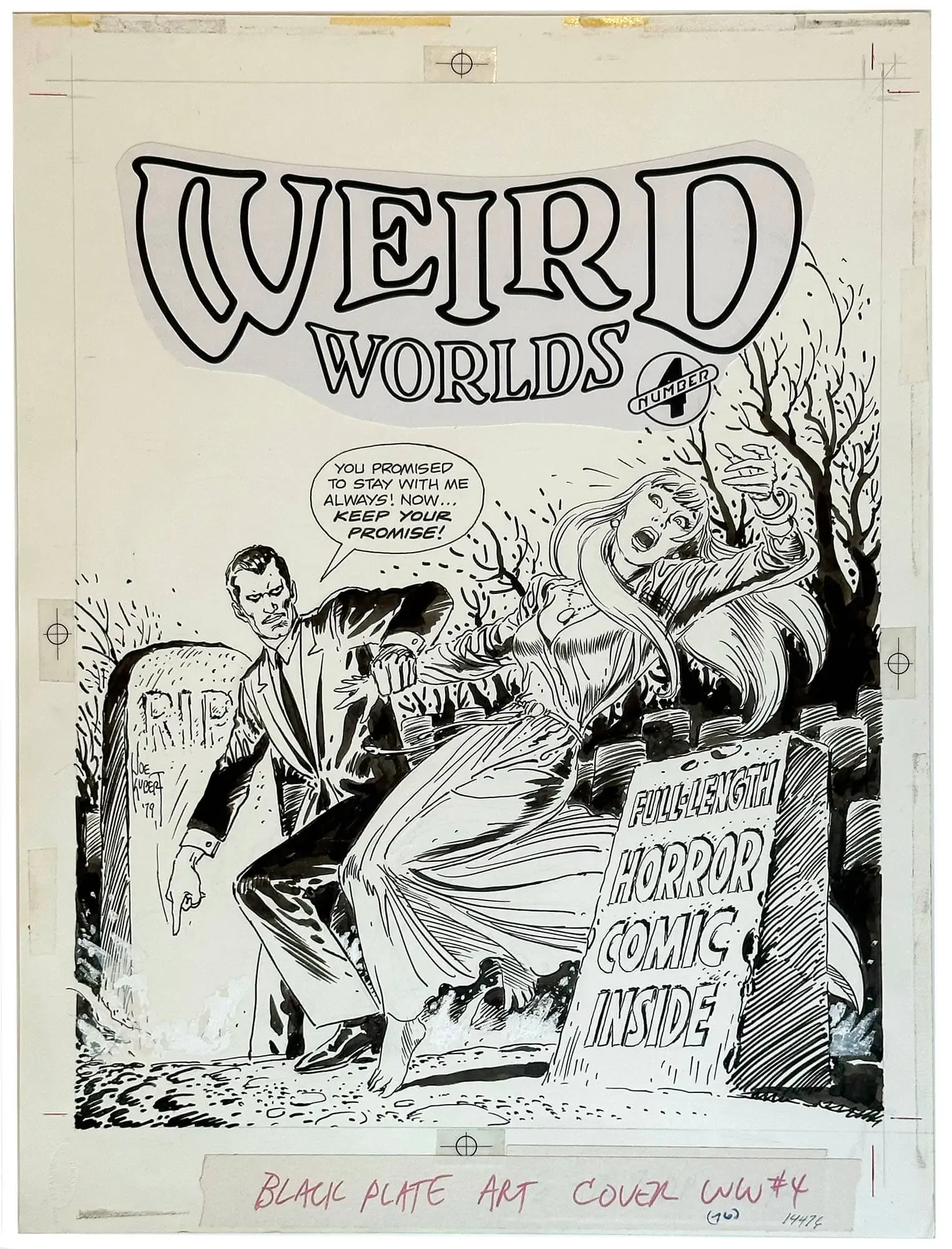 Weird Worlds #4 Cover (Signed)