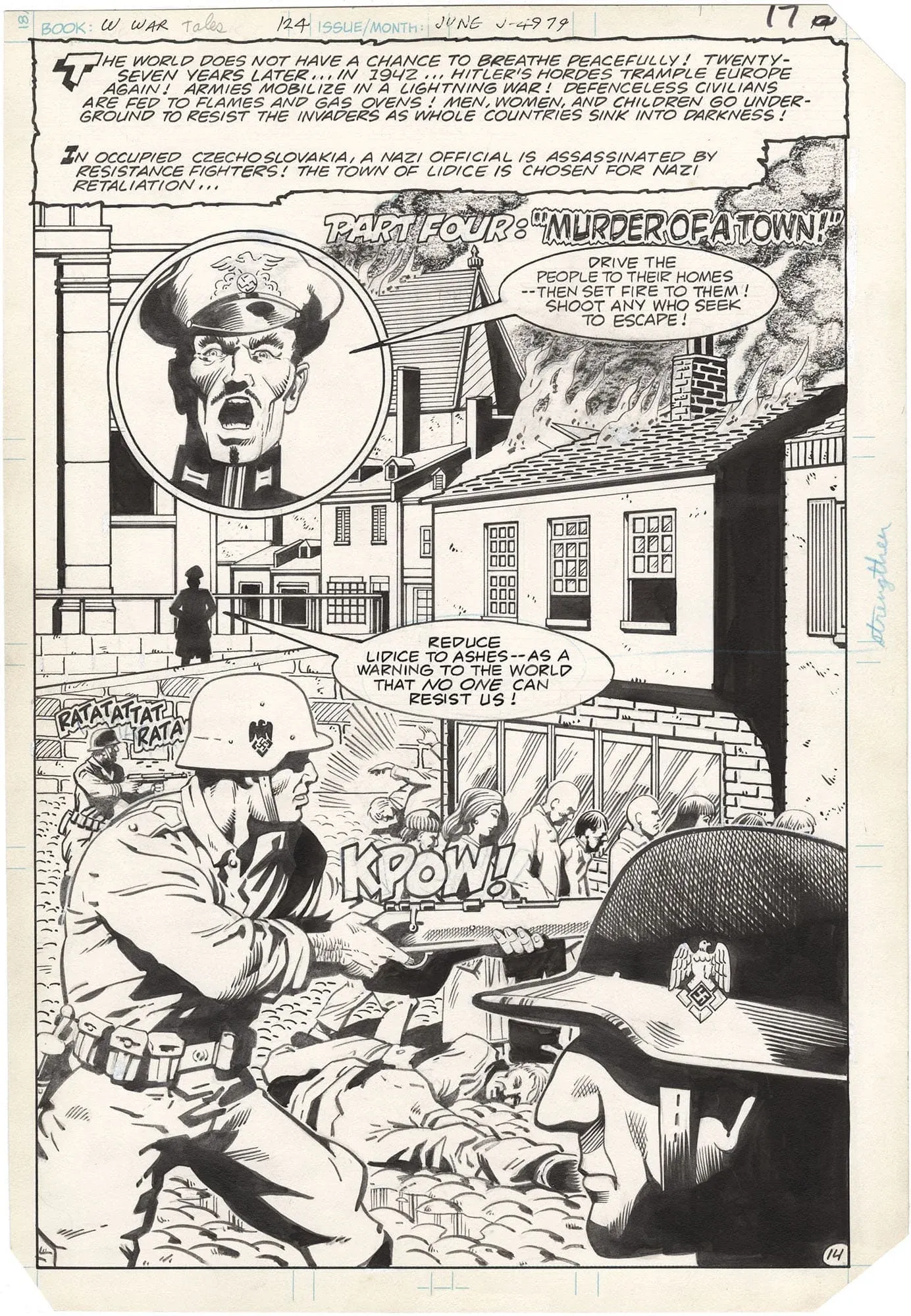 Weird War Tales #124 p14 (Powerful!)