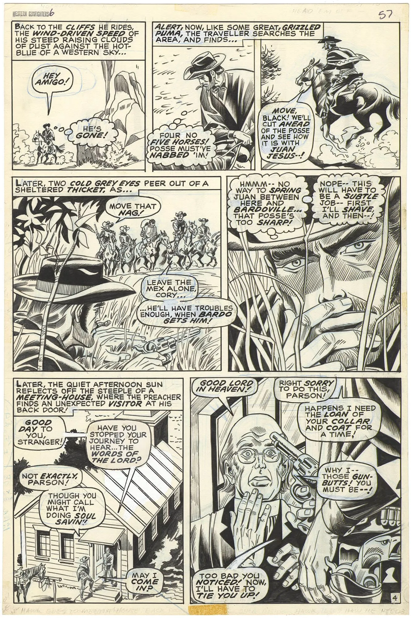 Western Gunfighters #6 p4 (Everett Art!)